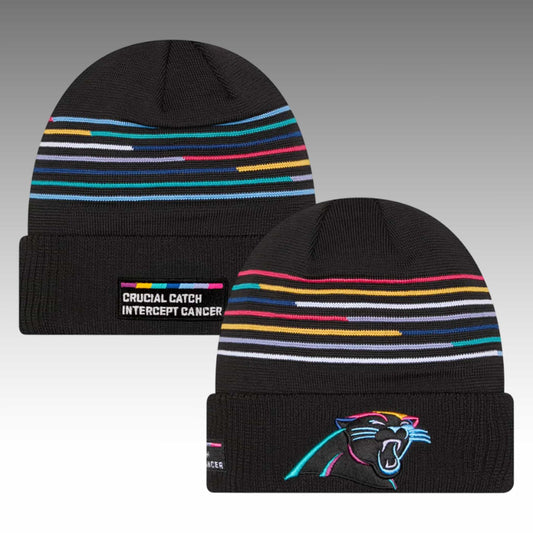 Carolina Panthers 2025 Crucial Catch Cuff Knit Hat