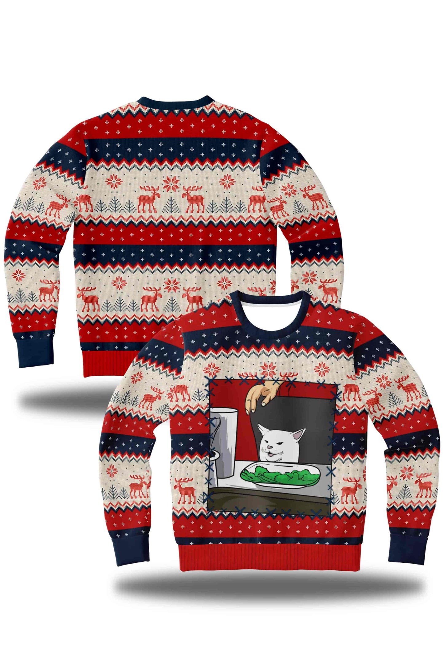 Cat Meme Ugly Christmas Sweater 2025