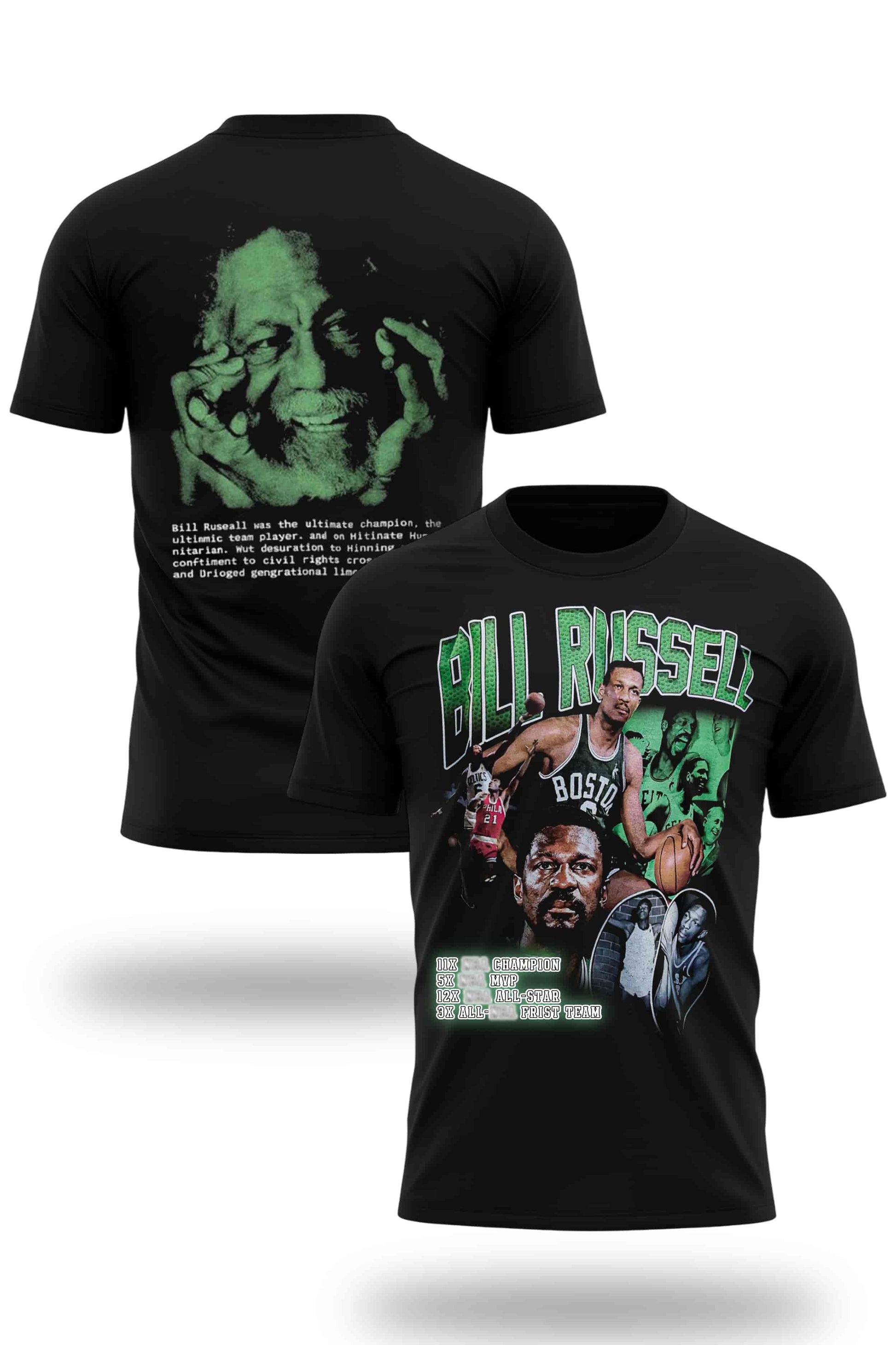 Patriots Christian Gonzalez Bill Russell Shirt