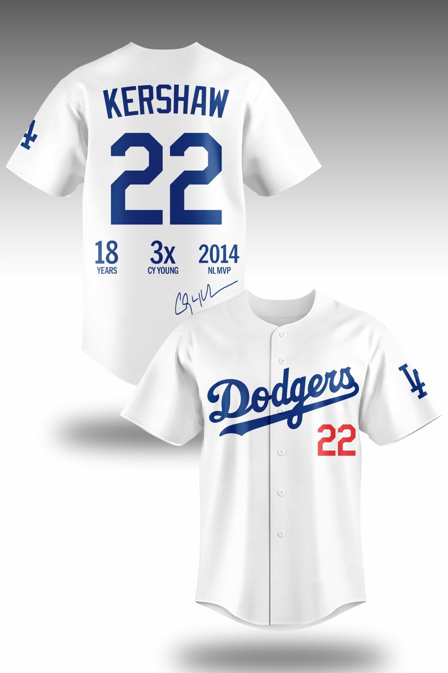 Clayton Kershaw Thanks For The Legendary Memories Jersey