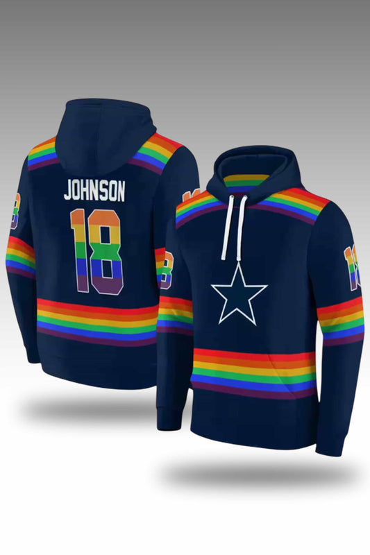 Dallas Cowboys Rainbow Hoodie