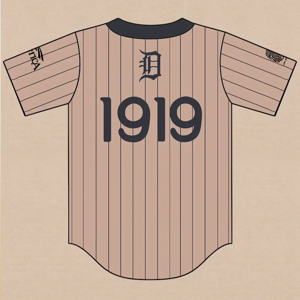 Detroit 1919 Randall Yarborough Giveaway Baseball Jersey2