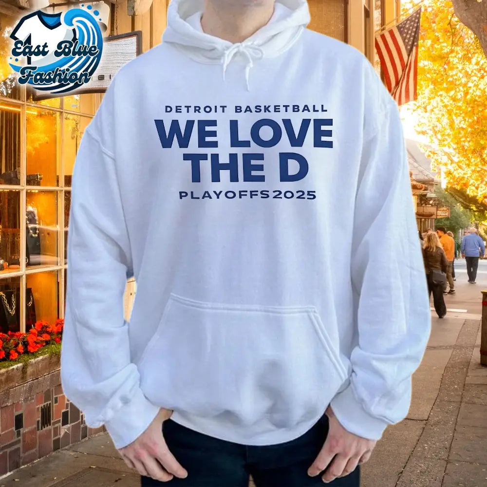 Detroit Basketball We Love The D Playoffs 2025 T-Shirt2