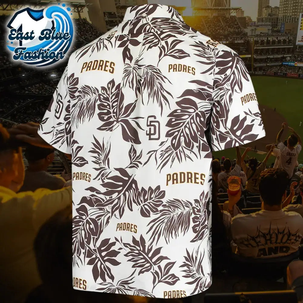 Diego Padres Reyn Spooner White Aloha Button Down Hawaii Shirt1