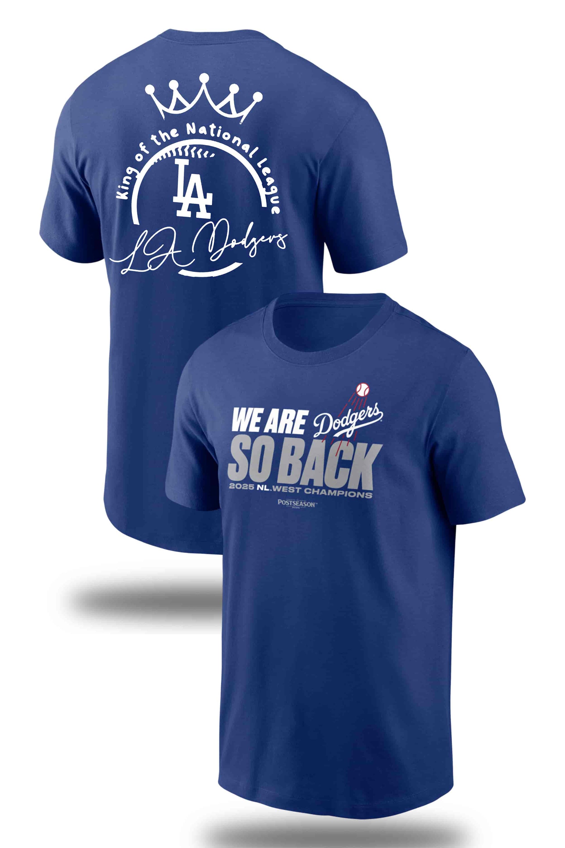 Dodgers 2025 NL West Champions So Back Shirt