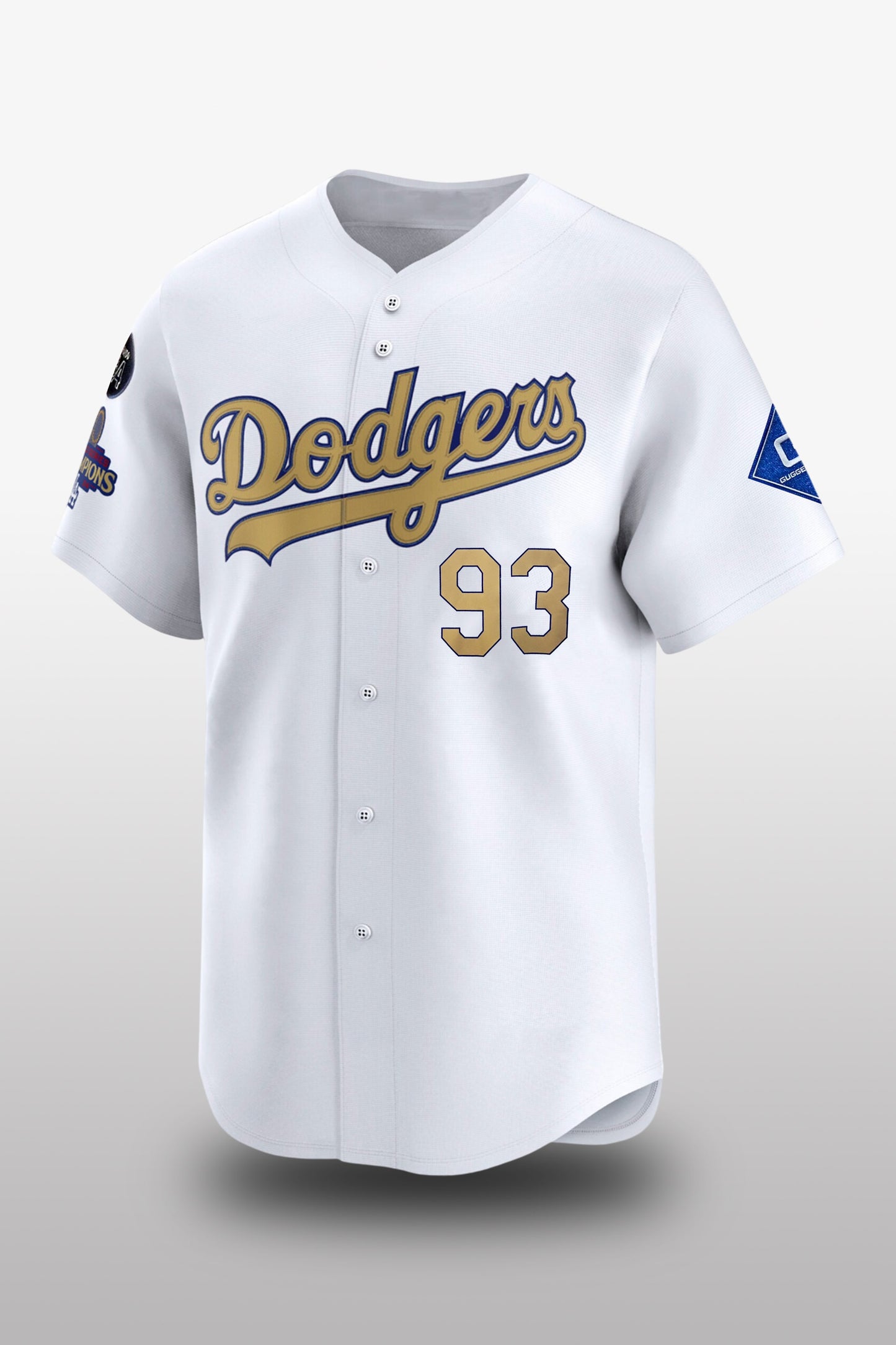 Dodgers #93 Kevin Kiermaier World Series champion Jersey1