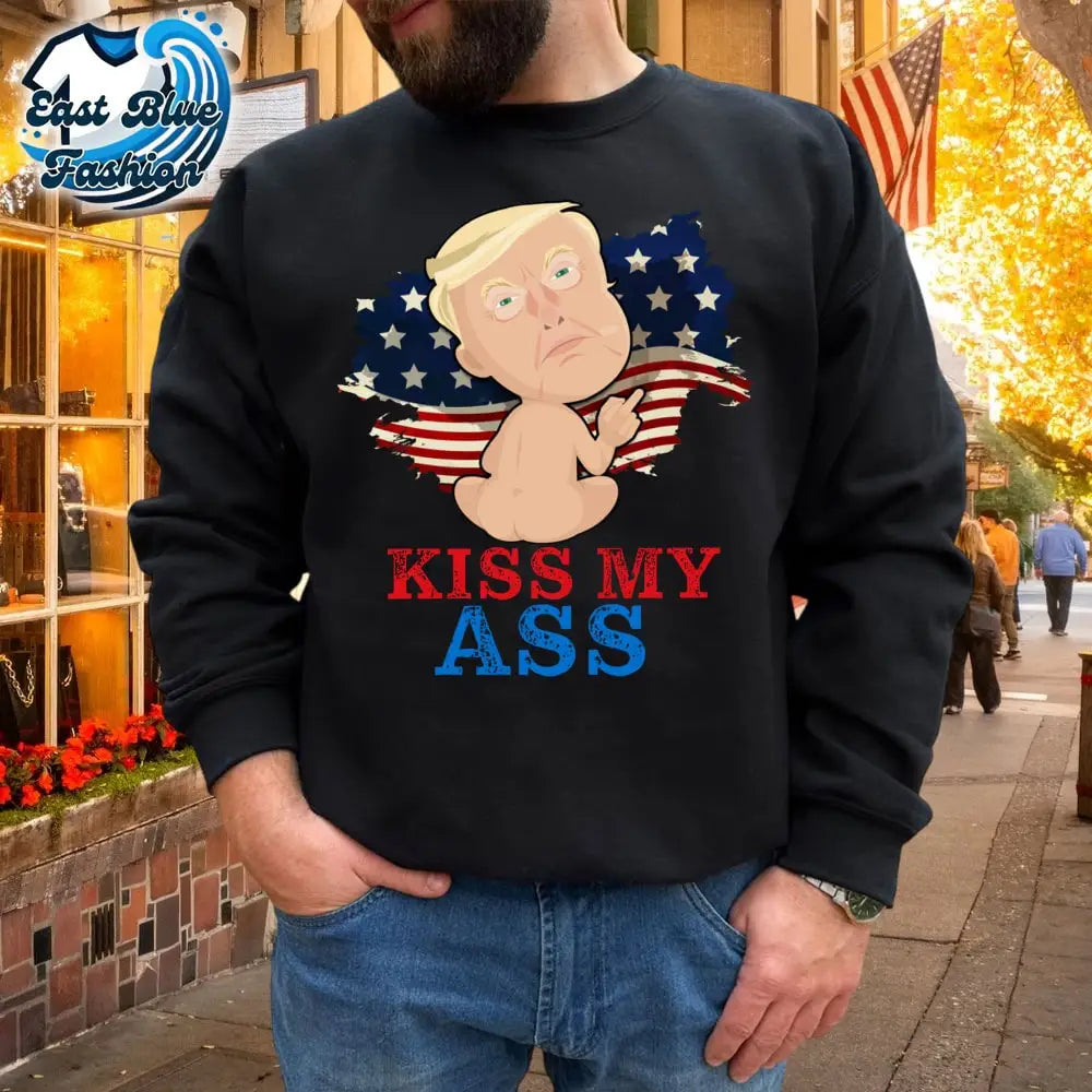 Donald Trump 2025 Kiss My Ass Funny Trump Baby T-Shirt3