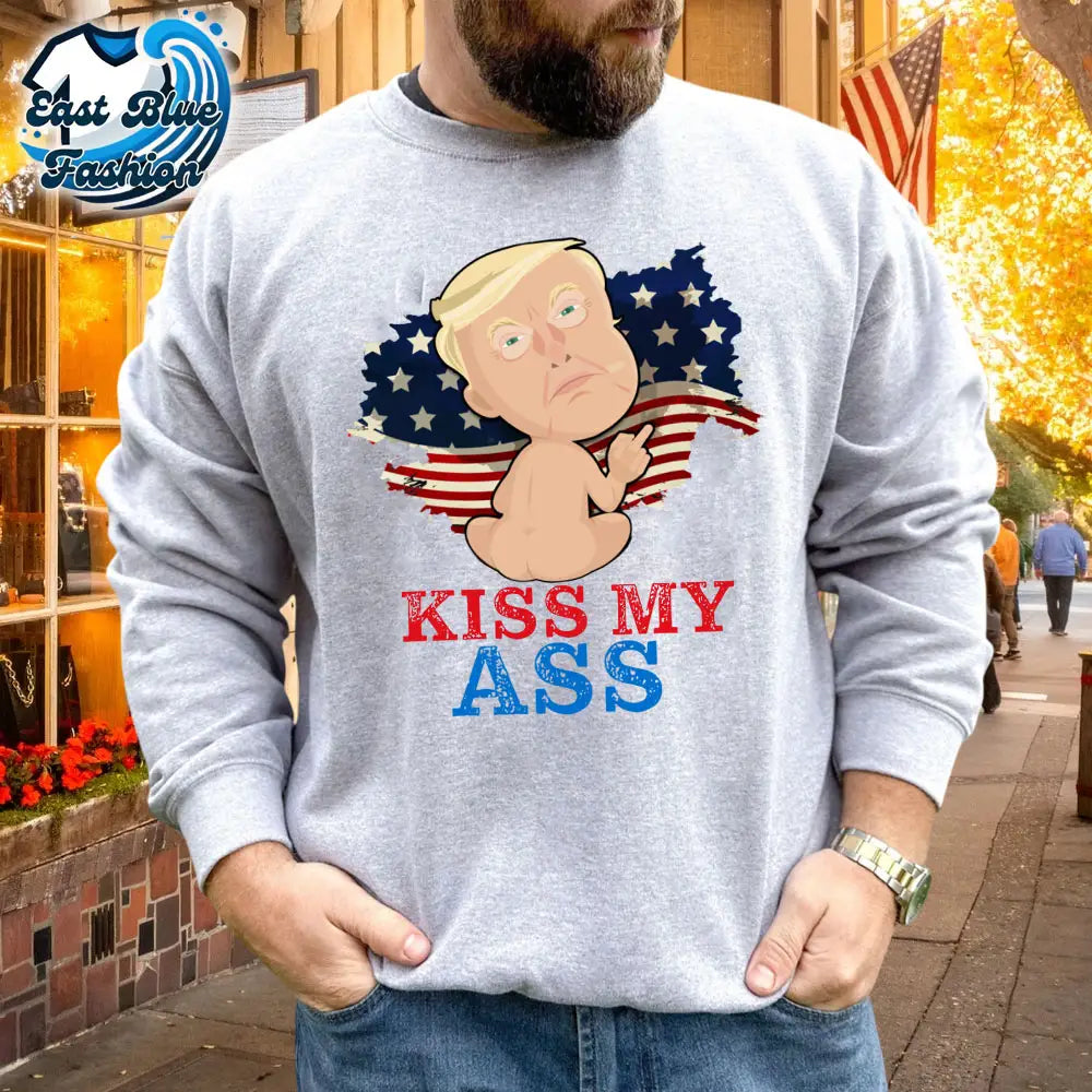 Donald Trump 2025 Kiss My Ass Funny Trump Baby T-Shirt4