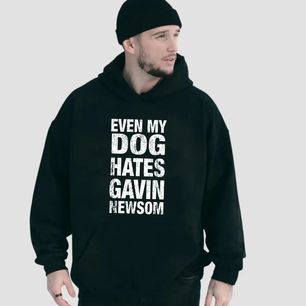 Even My Dog Hates Gavin Newsom T-Shirt2