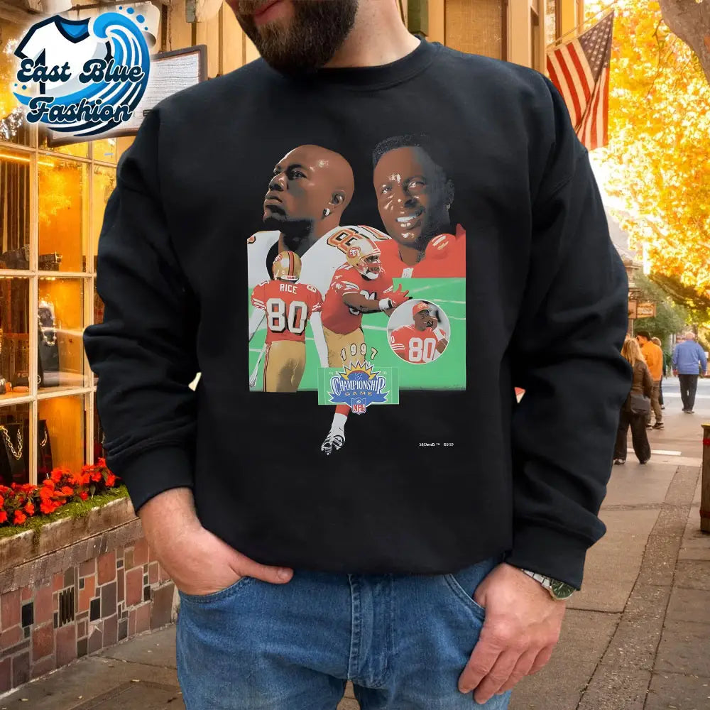 Fred Warner 2025 49ers Jerry Rice 2023 T-Shirt1