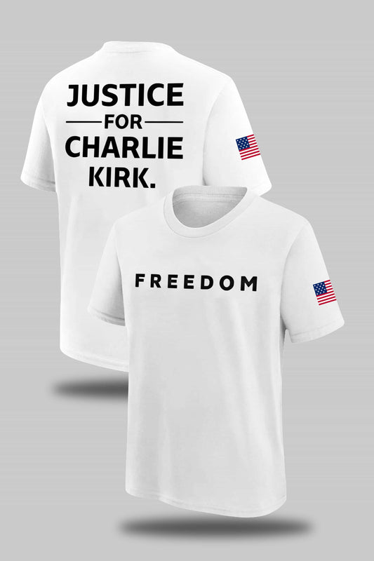 FREEDOM Justice for Charlie Kirk Shirt