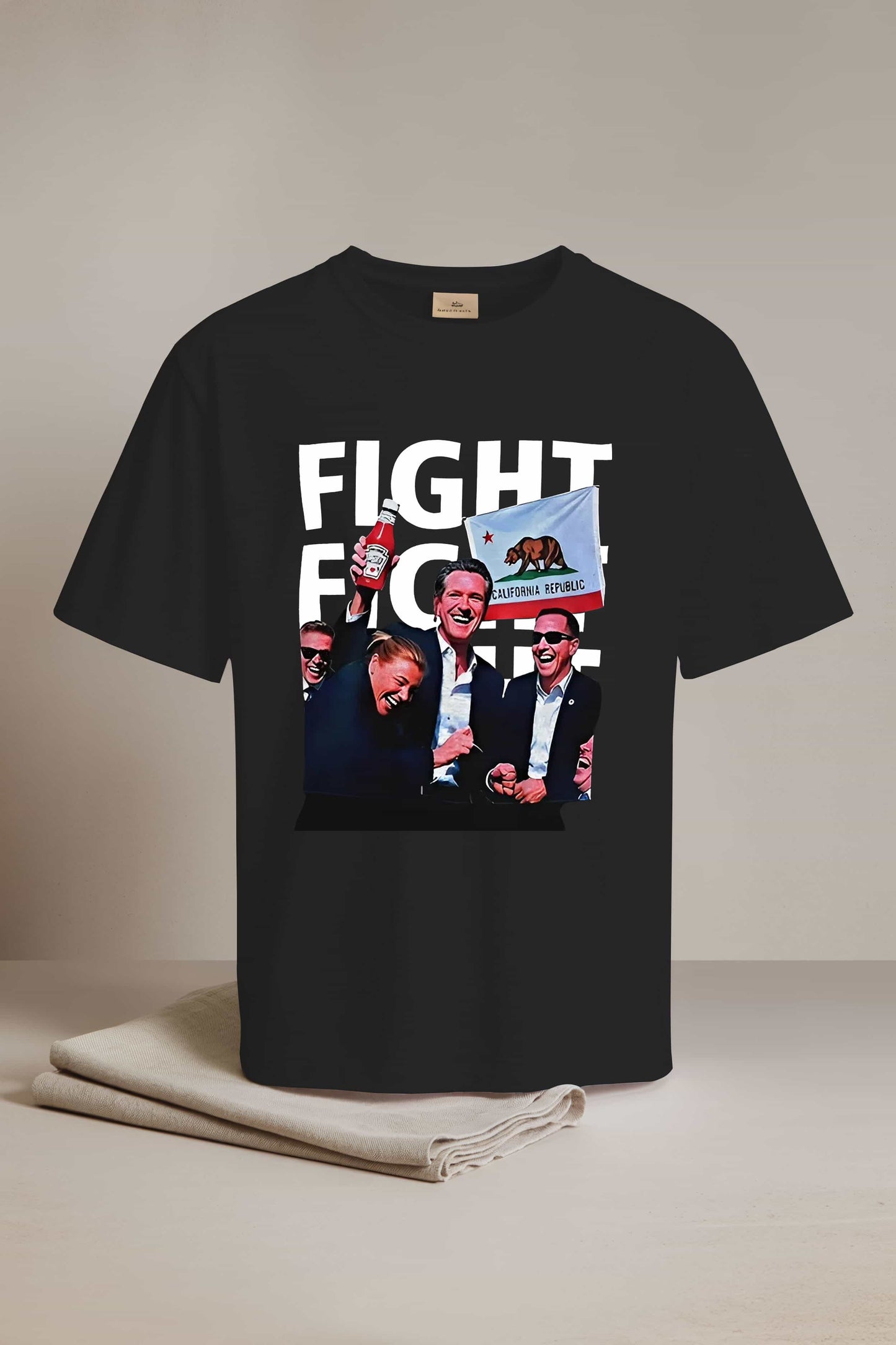 Gavin Newsom Fight Fight Fight T-Shirt1