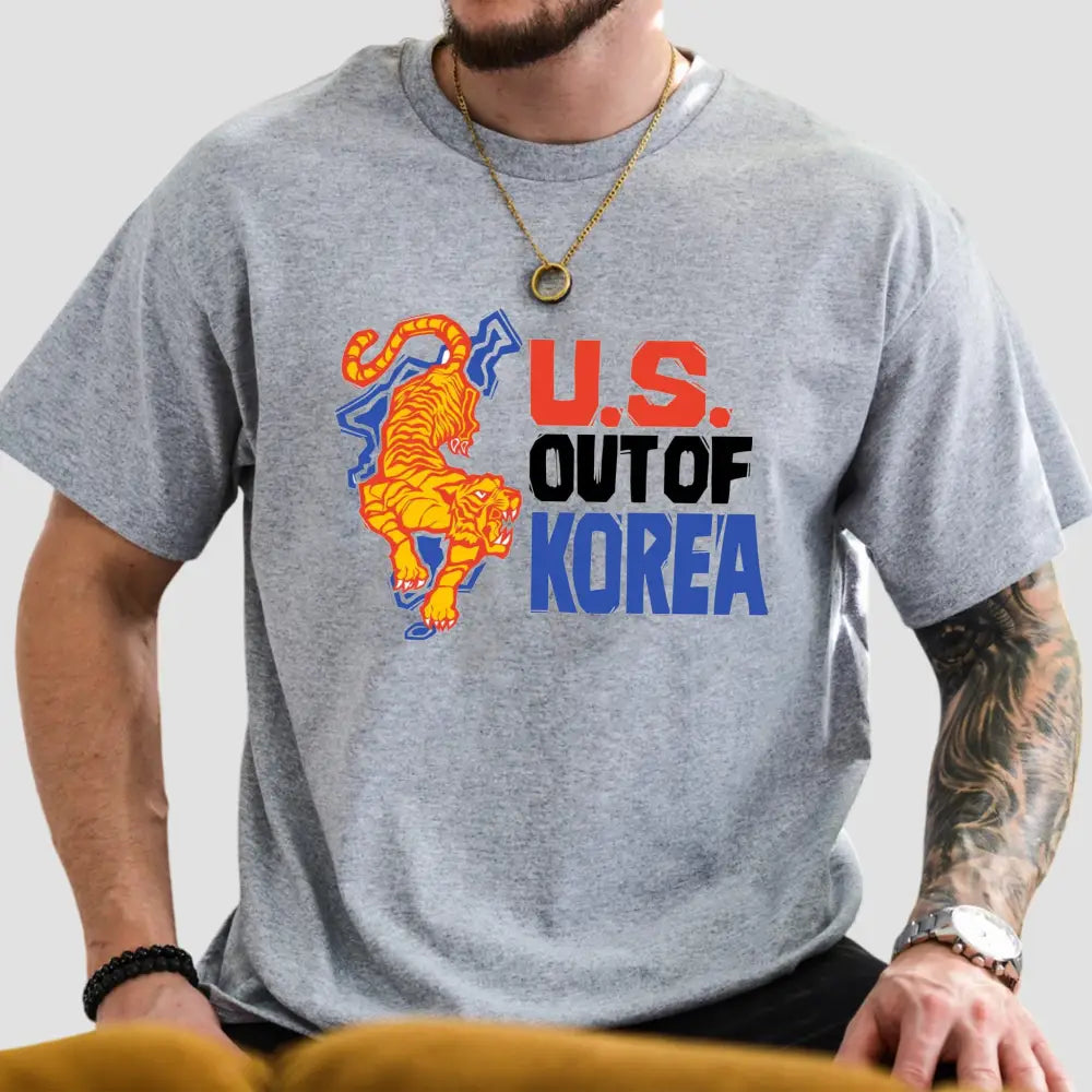 Good Vibes Politik Us Out Of Korea T-Shirt2