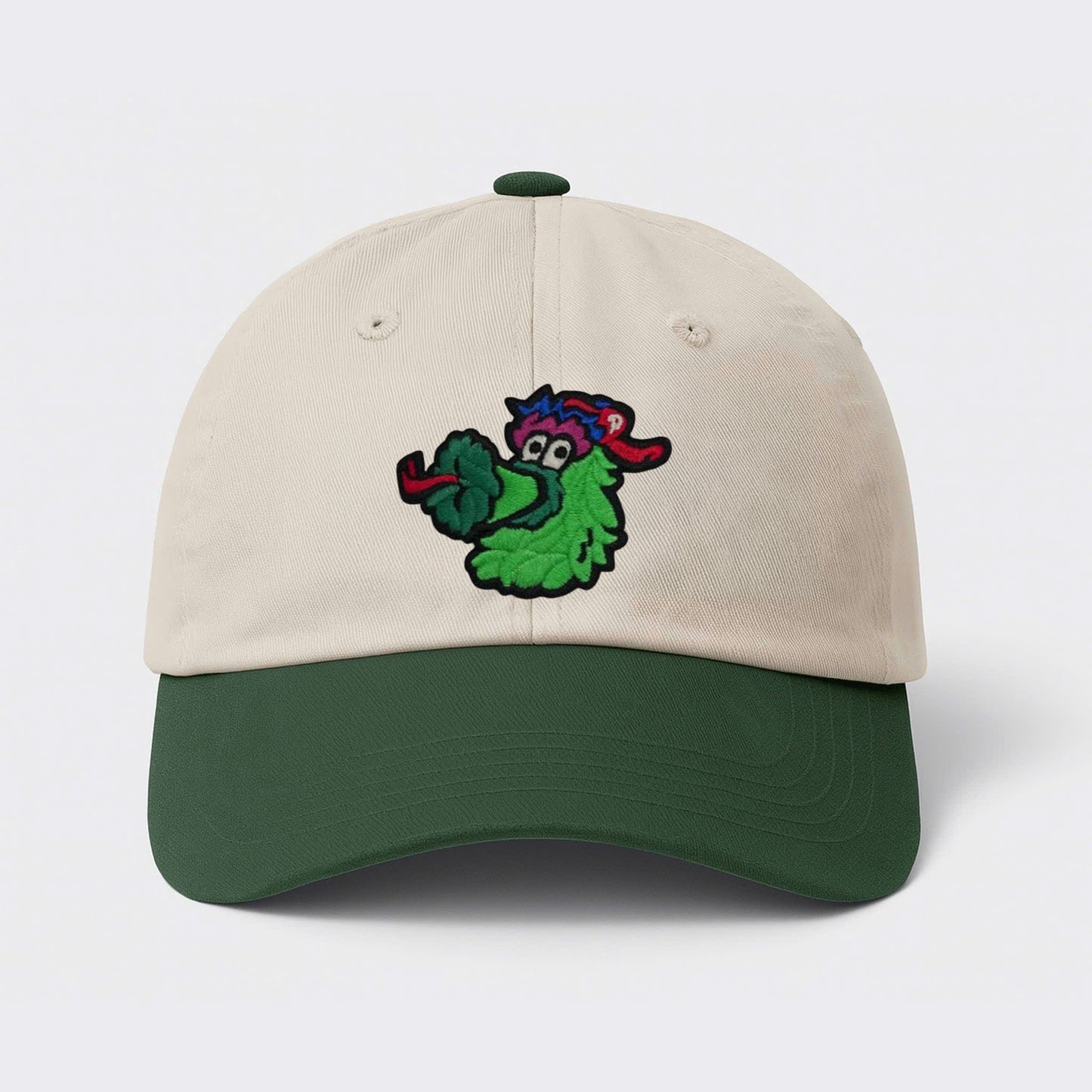 Green And White Phillie Phanatic Hat 2025