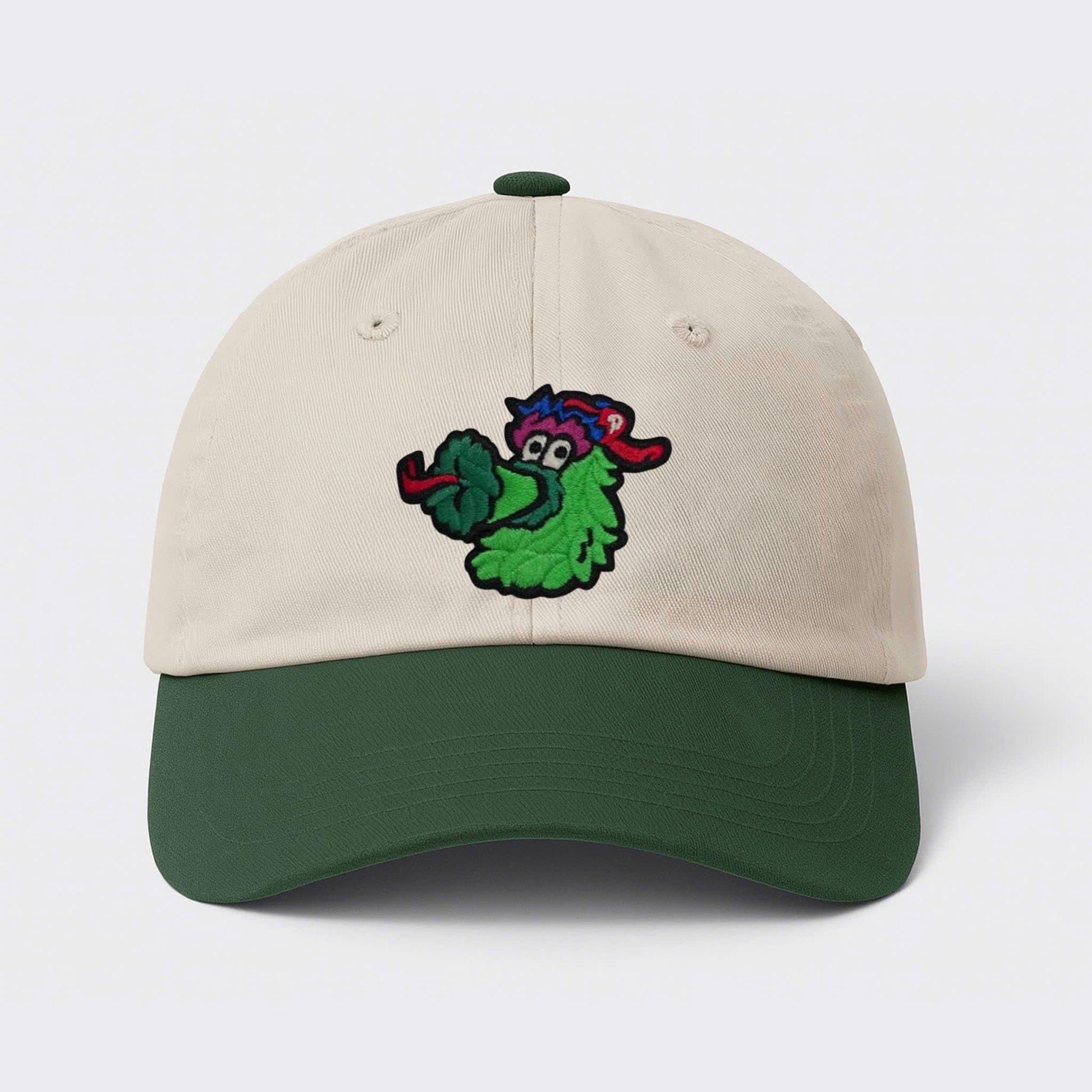 Green And White Phillie Phanatic Hat 2025