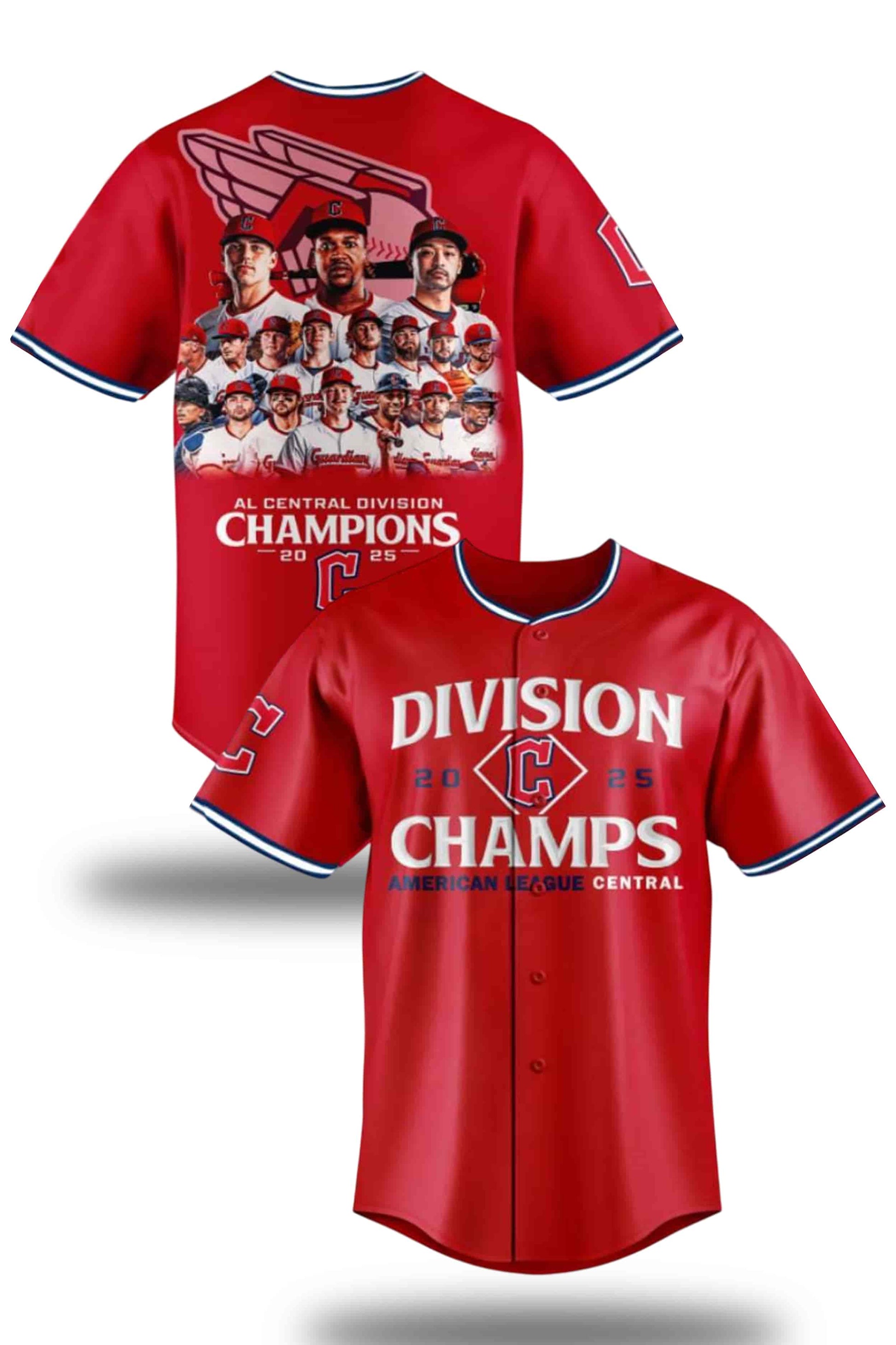 Guardians 2025 AL Central Division Champions Jersey