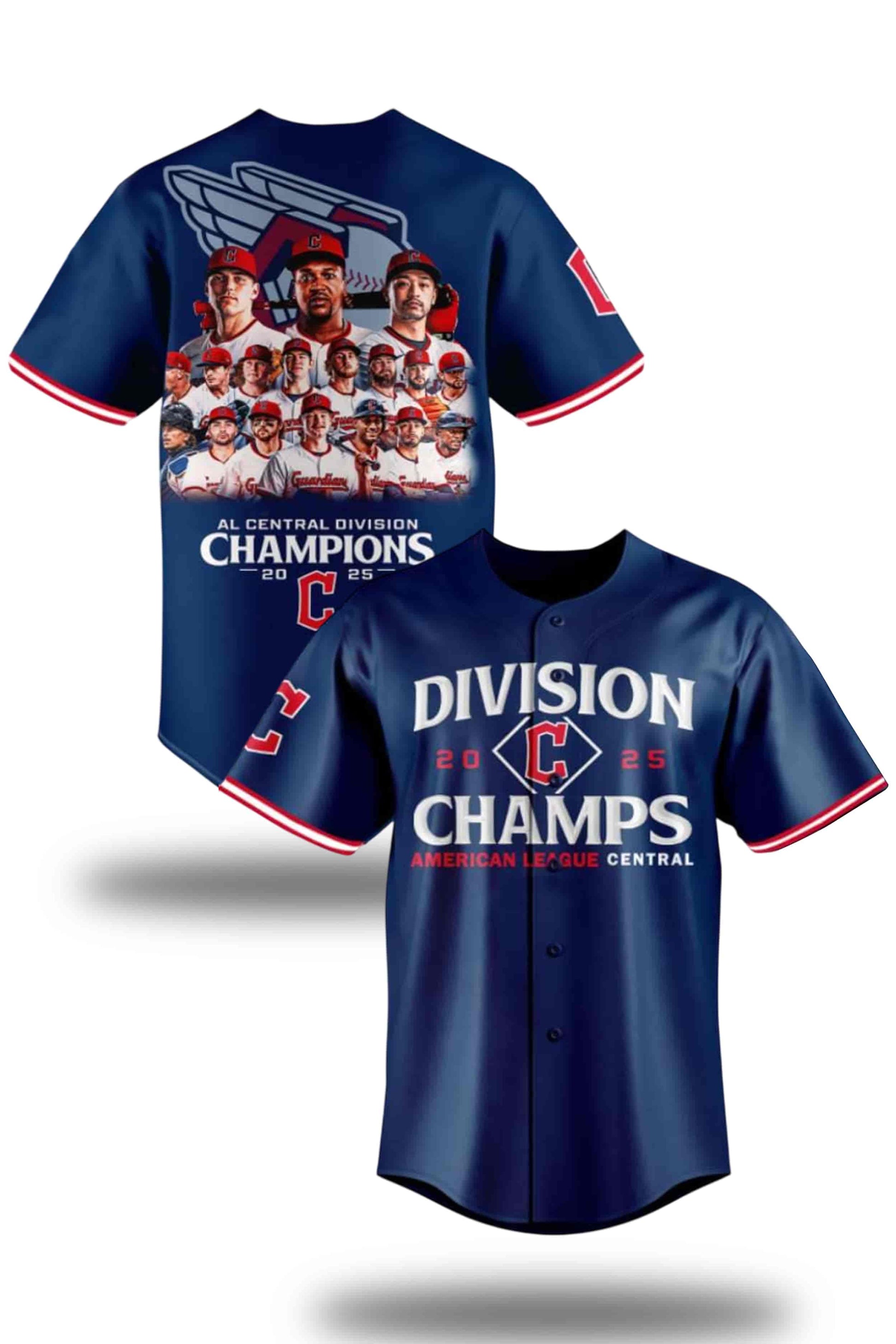 Guardians 2025 AL Central Division Champions Jersey1