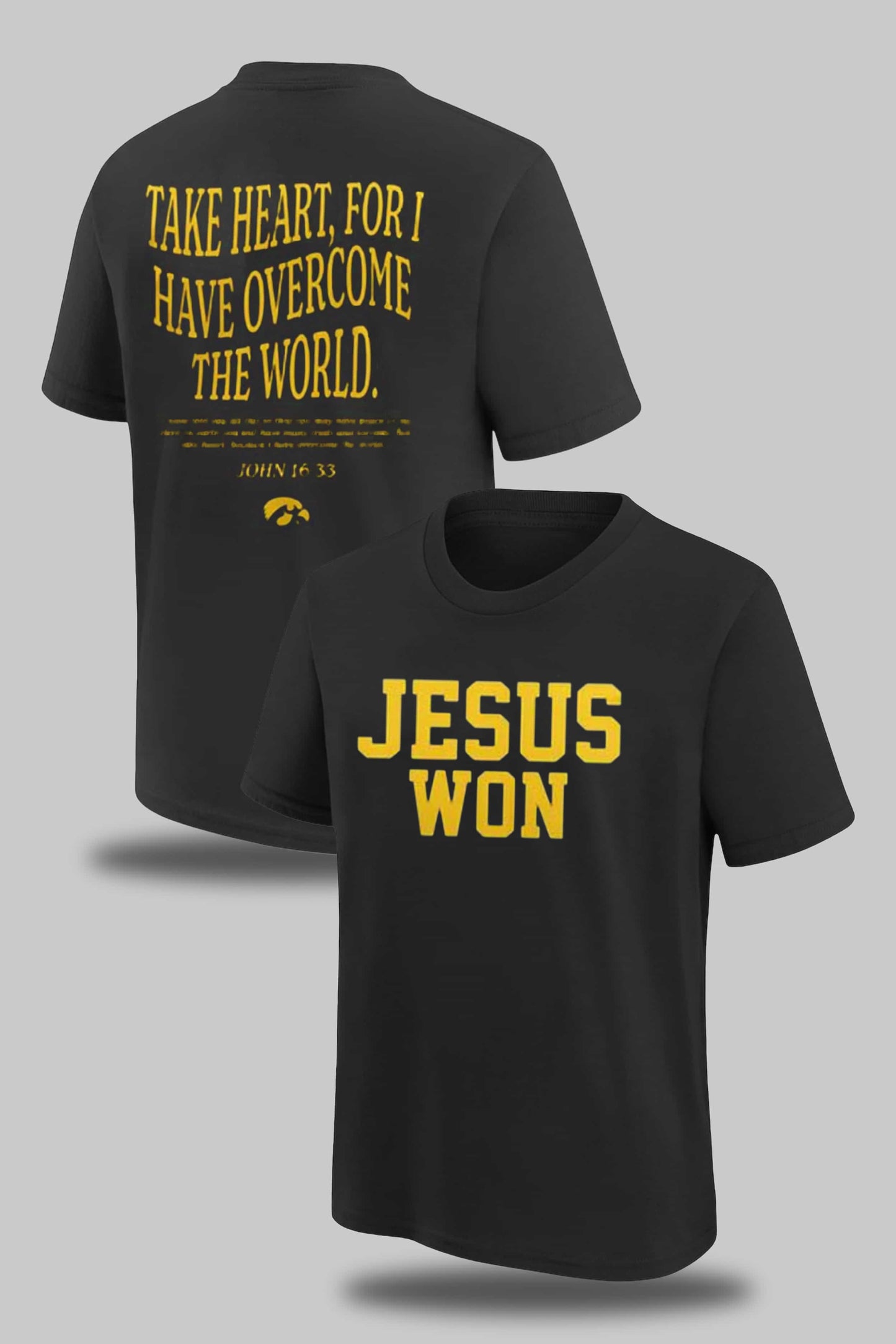 Hawkeye X Jesus Won Take Heart For I Have Overcome The World Shirt