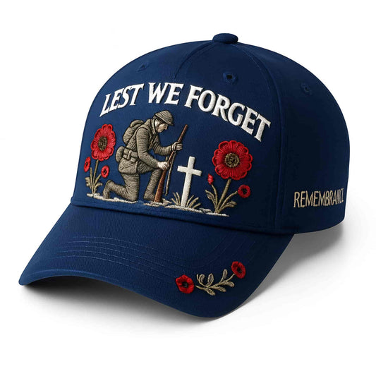 Heroes Never Forgotten Lest We Forget Remembrance Cap