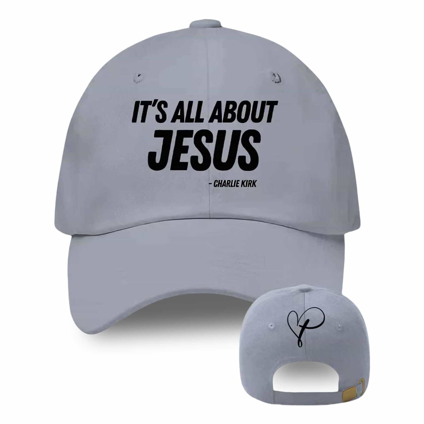 It’s All About Jesus Charlie Kirk Hat1