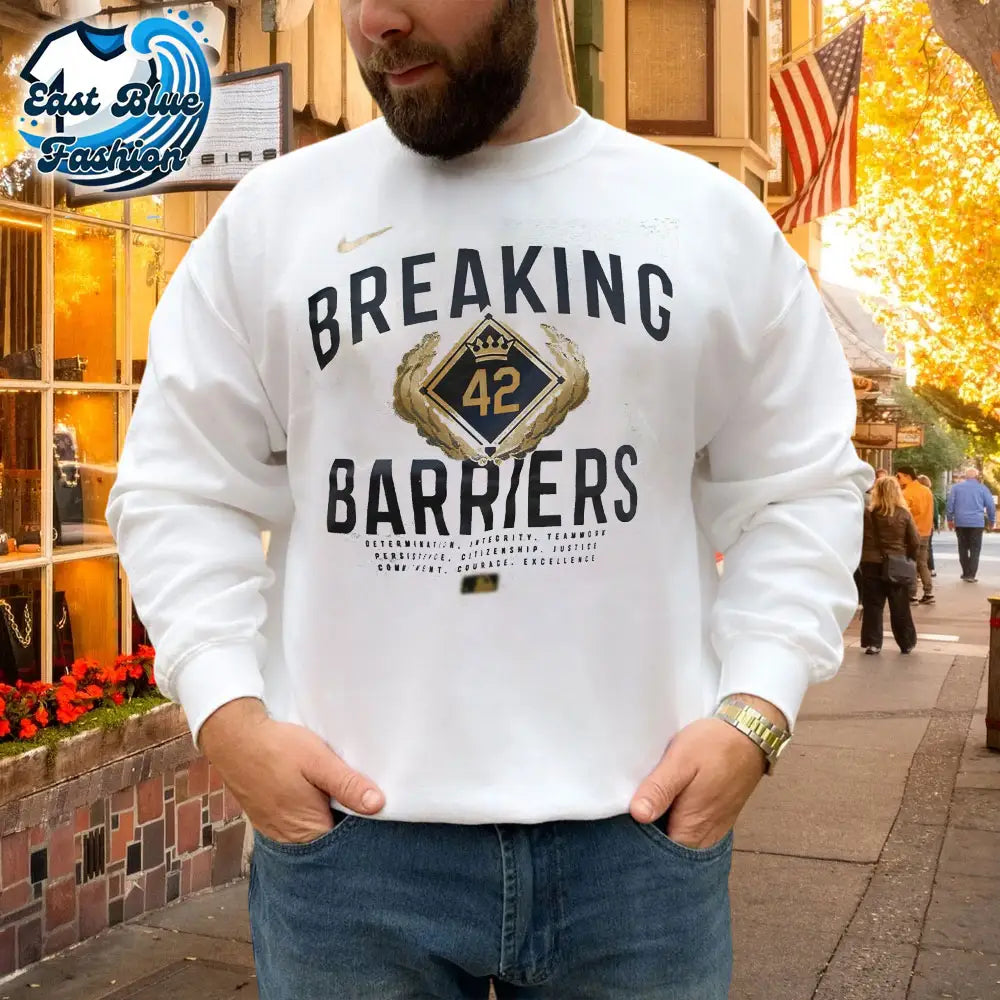 Jackie Robinson Breaking 42 Barriers T-Shirt1