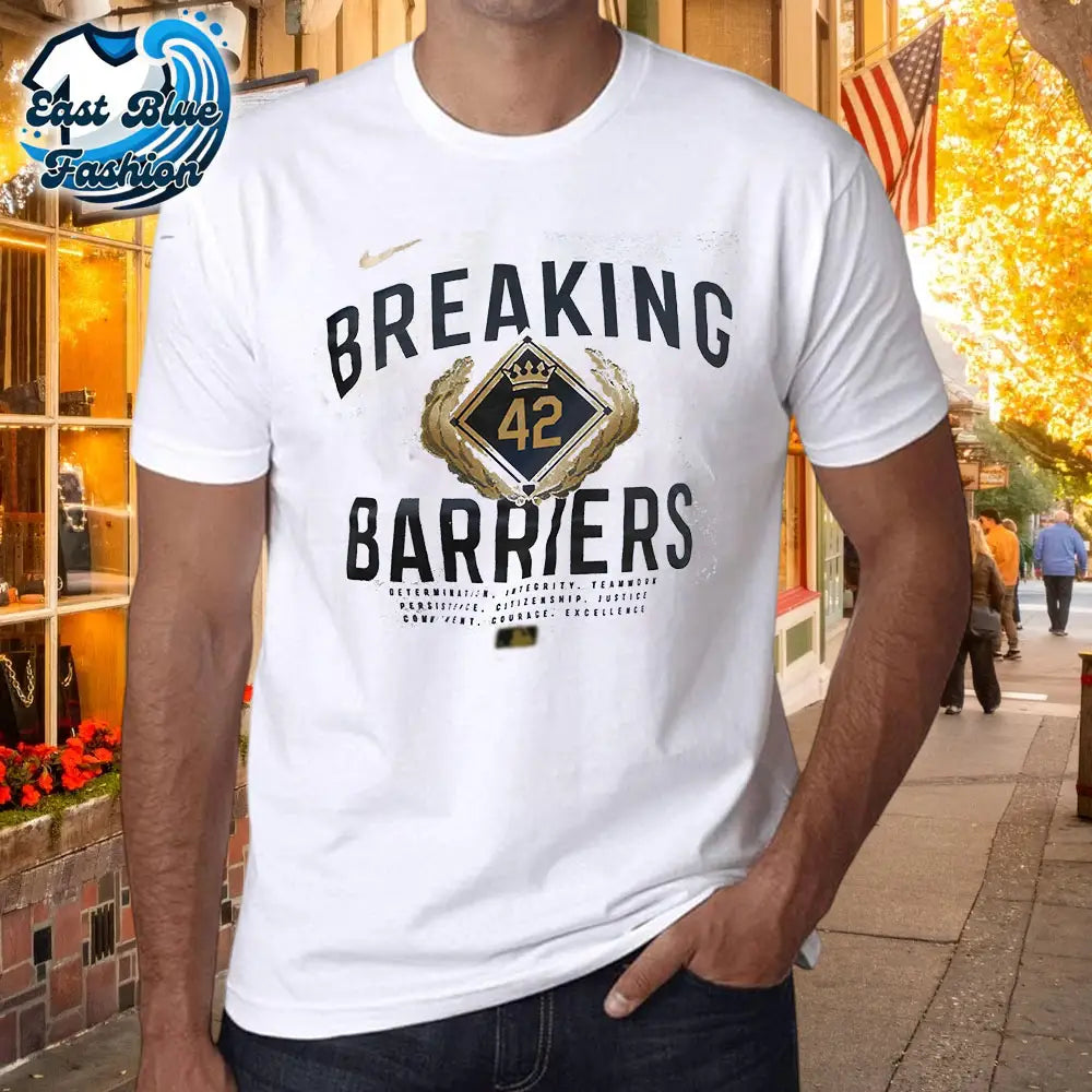 Jackie Robinson Breaking 42 Barriers T-Shirt2