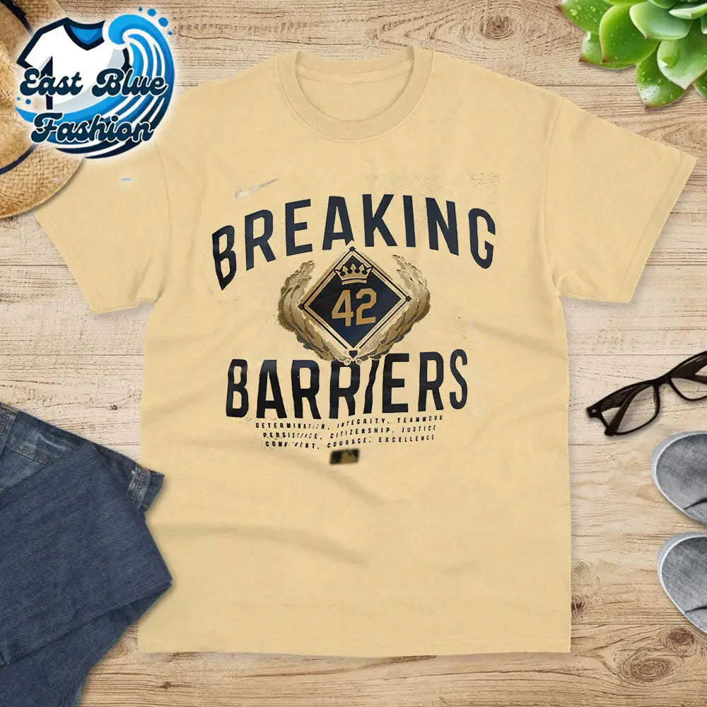 Jackie Robinson Breaking 42 Barriers T-Shirt3