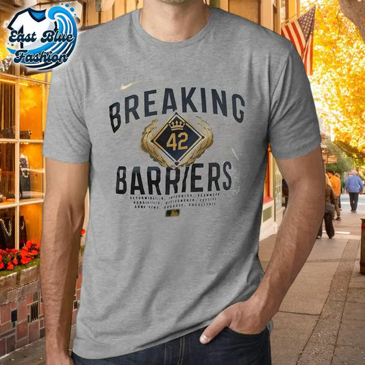 Jackie Robinson Breaking 42 Barriers T-Shirt