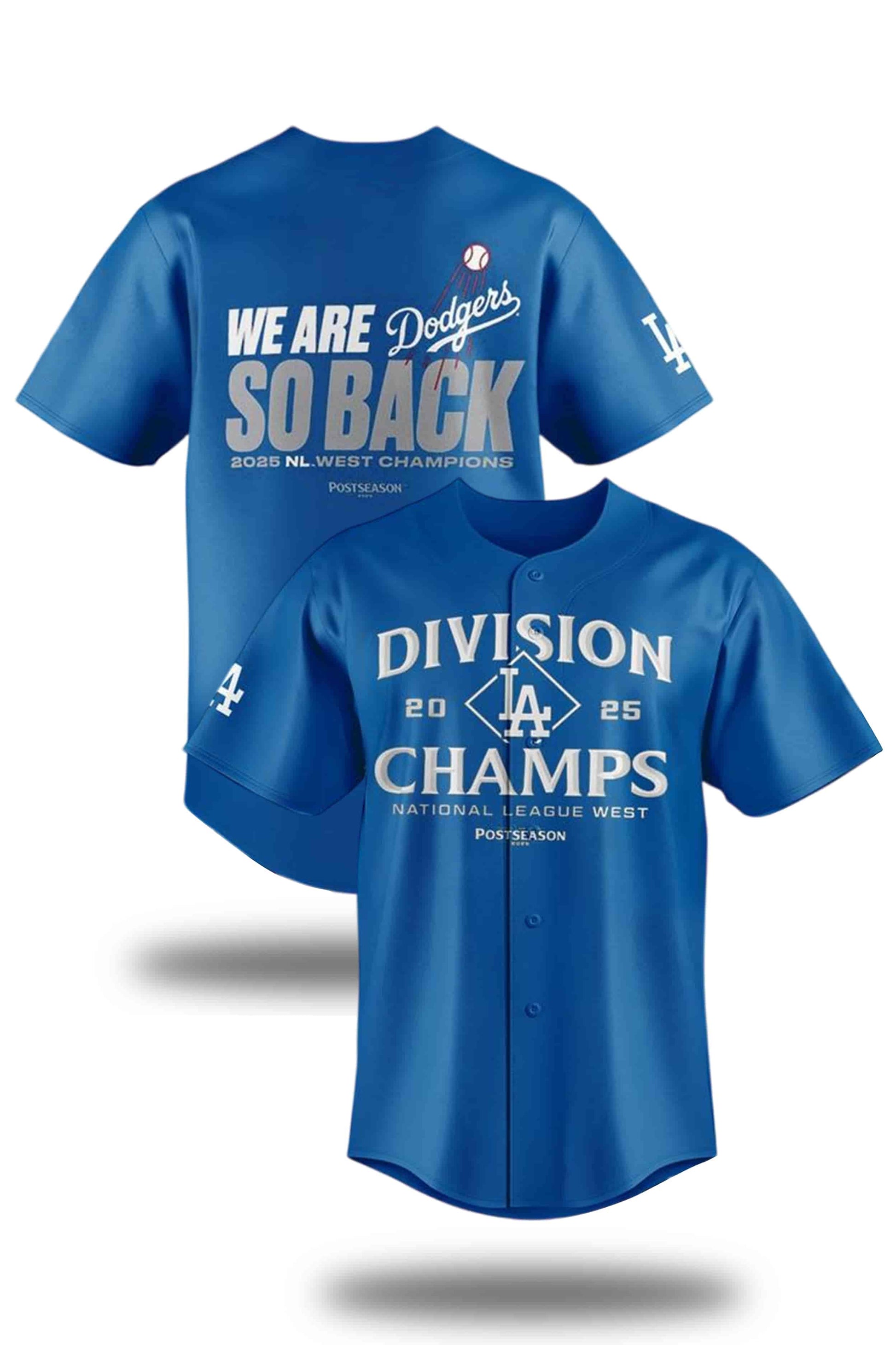 Los Angeles Dodgers 2025 NL West Division Champions Jersey