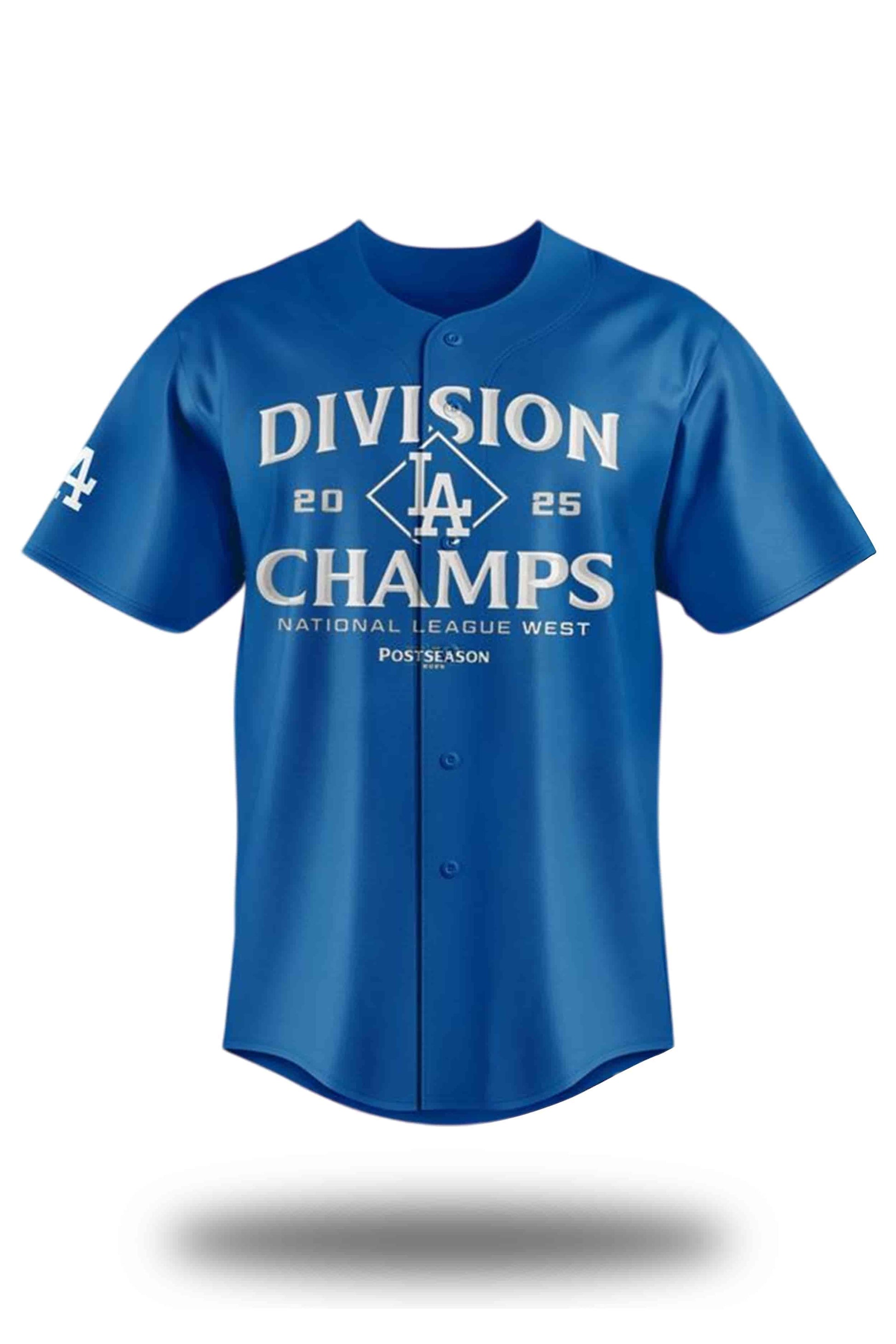 Los Angeles Dodgers 2025 NL West Division Champions Jersey1