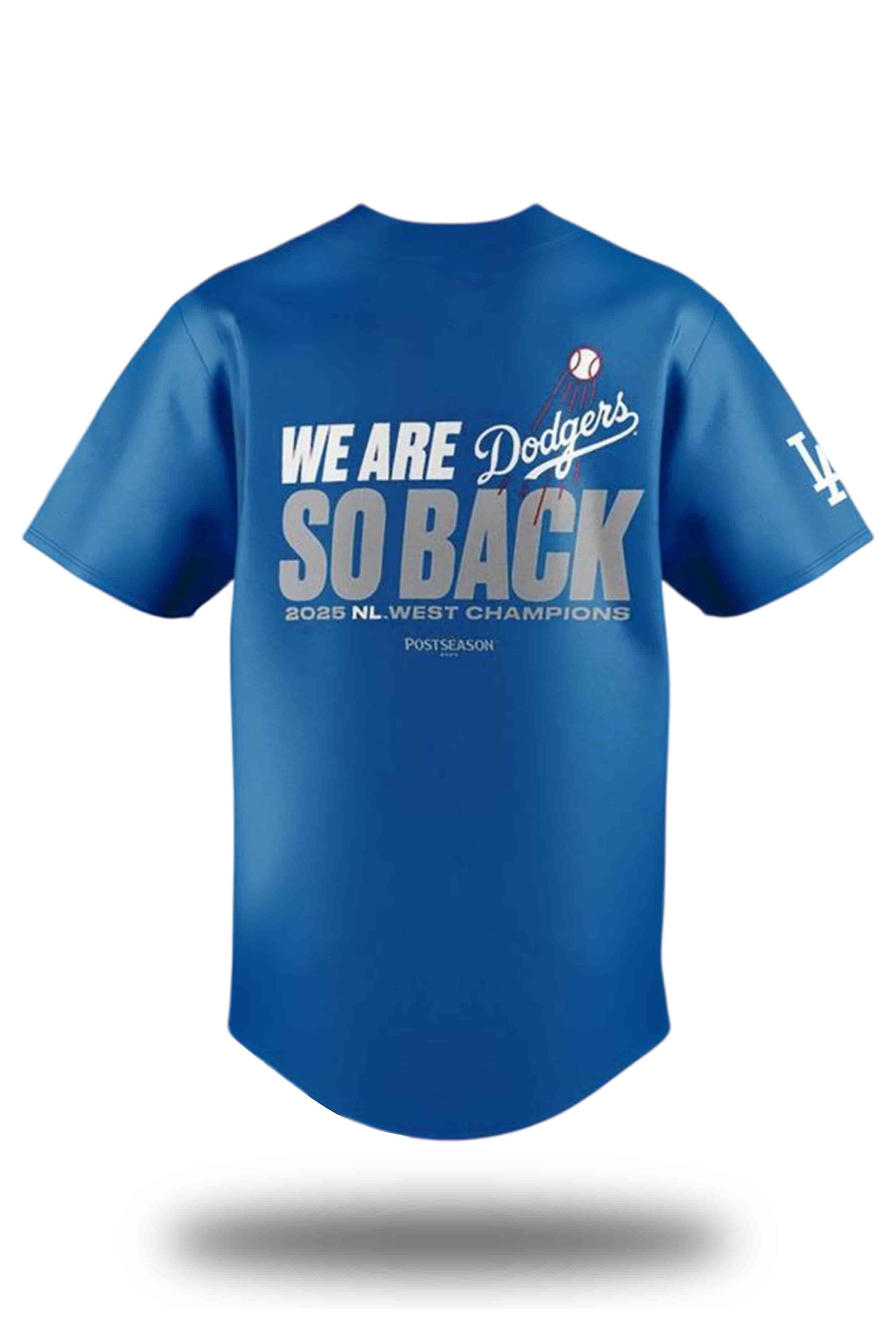 Los Angeles Dodgers 2025 NL West Division Champions Jersey2