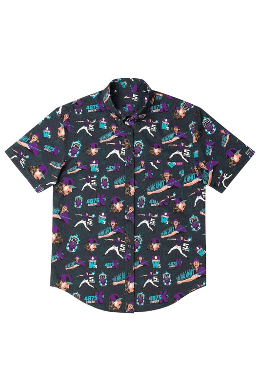 Luke Combs Wearing Randy Johnson Hawaiian Shirt
