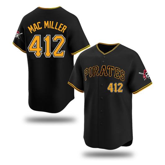 Mac Miller Pirates 412 Jersey 2025