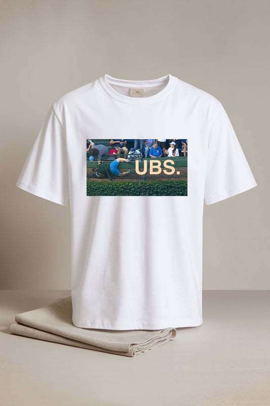 Man Catching Ball Cubs Shirt 2025