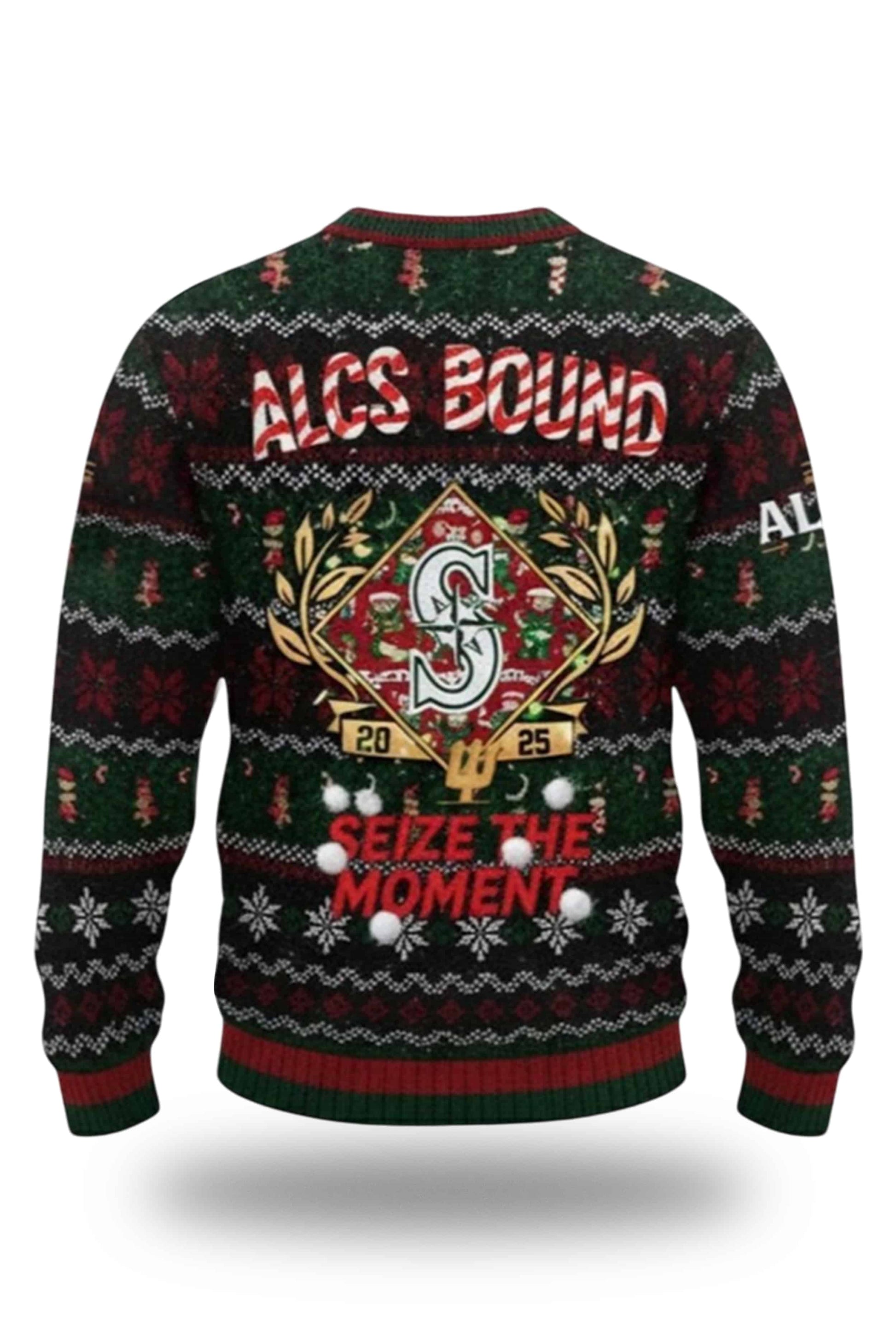 Mariners ALCS Bound 2025 Ugly Christmas Sweater2