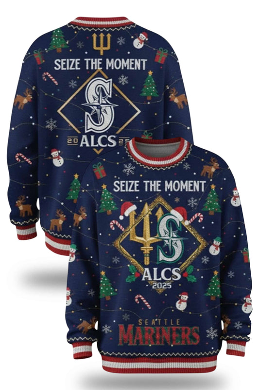 Mariners Seize The Moment ALCS 2025 Ugly Christmas Sweater