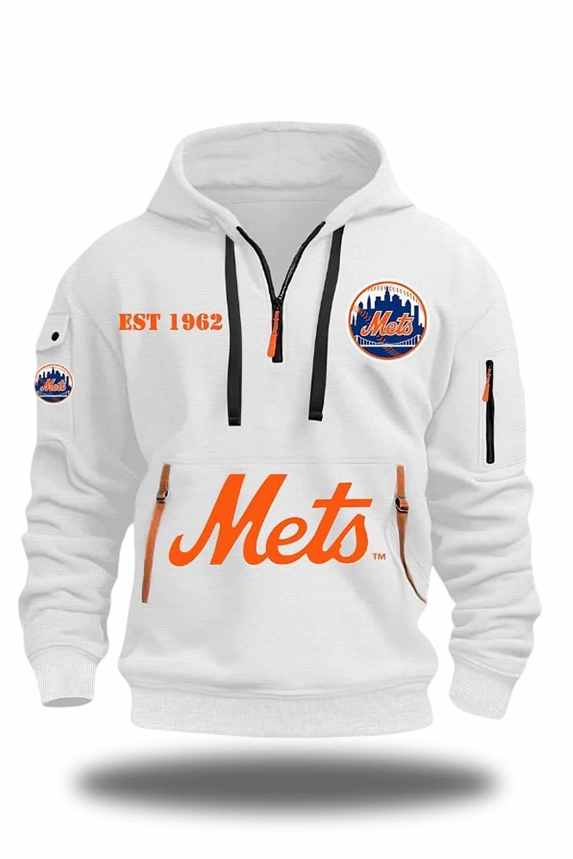 Mets Est 1962 Quarter Zip Hoodie1