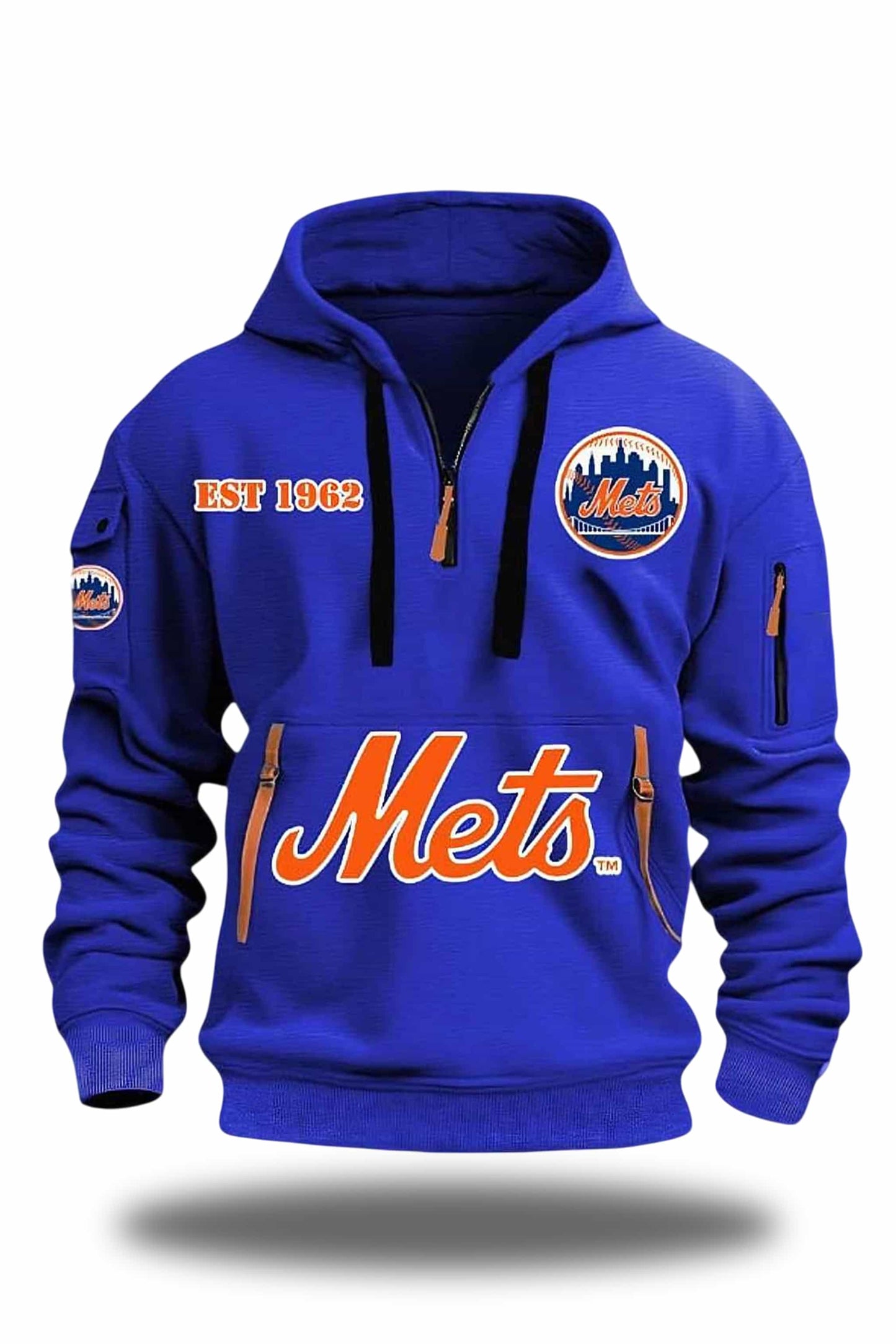 Mets Est 1962 Quarter Zip Hoodie2