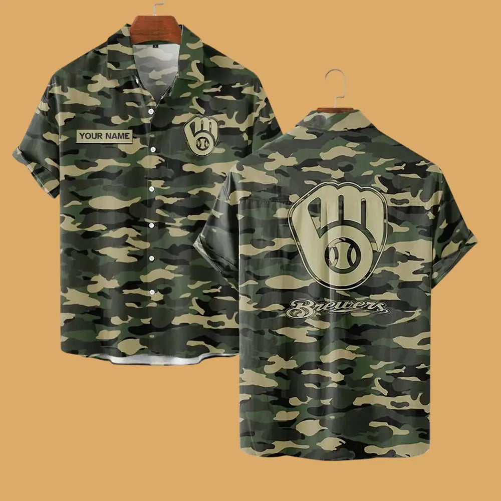 Milwaukee Brewers 2025 4th Of July Hawaiian Shirt