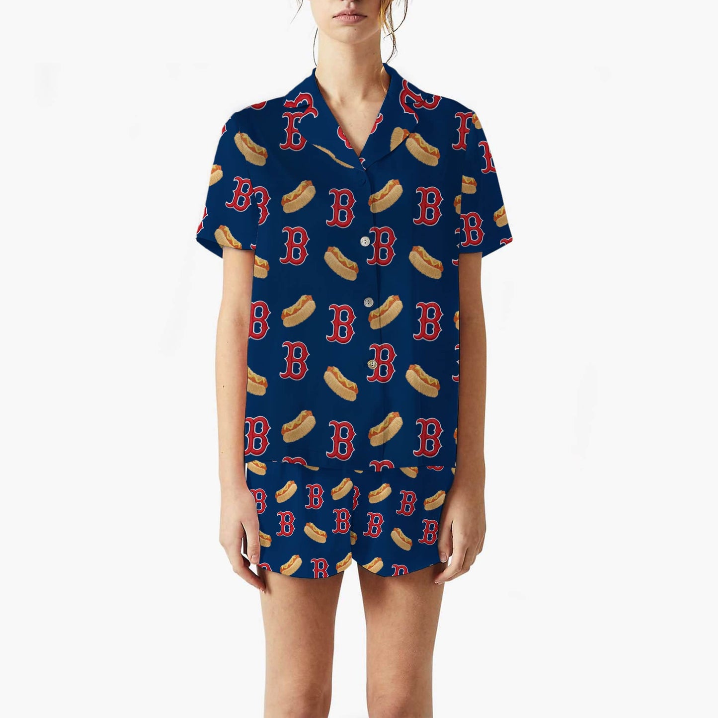 2025 Boston Red Sox Hot Dog Pajamas Set