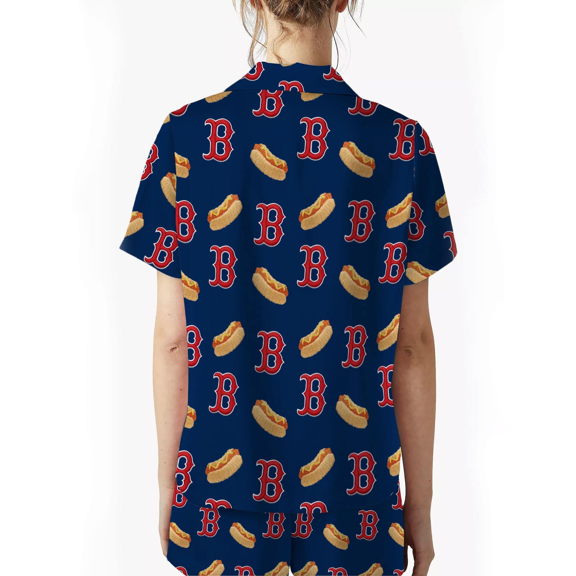 2025 Boston Red Sox Hot Dog Pajamas Set1