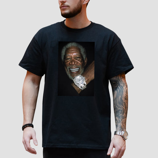 Morgan Freeman Rolex Diamond Grillz Shirt