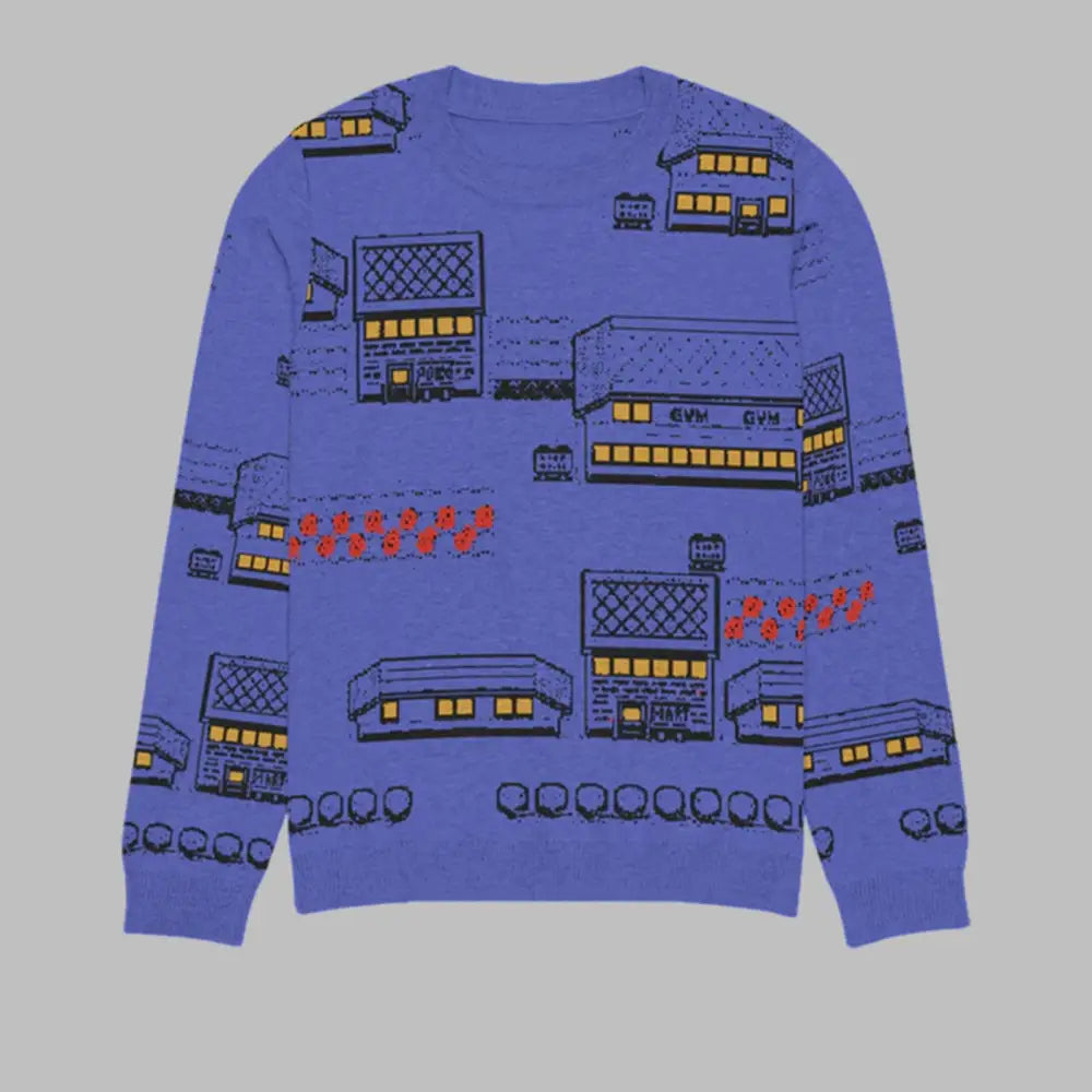 Pallet Town At Night Knit Sweater