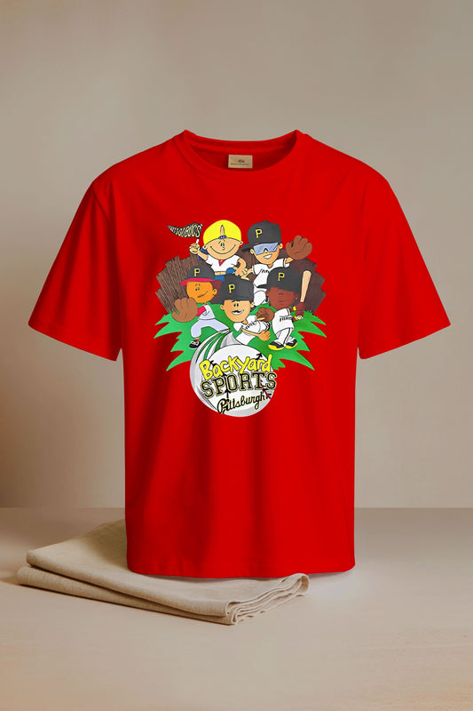 Pittsburgh Pirates X Backyard Sports Night Double-sided Shirt
