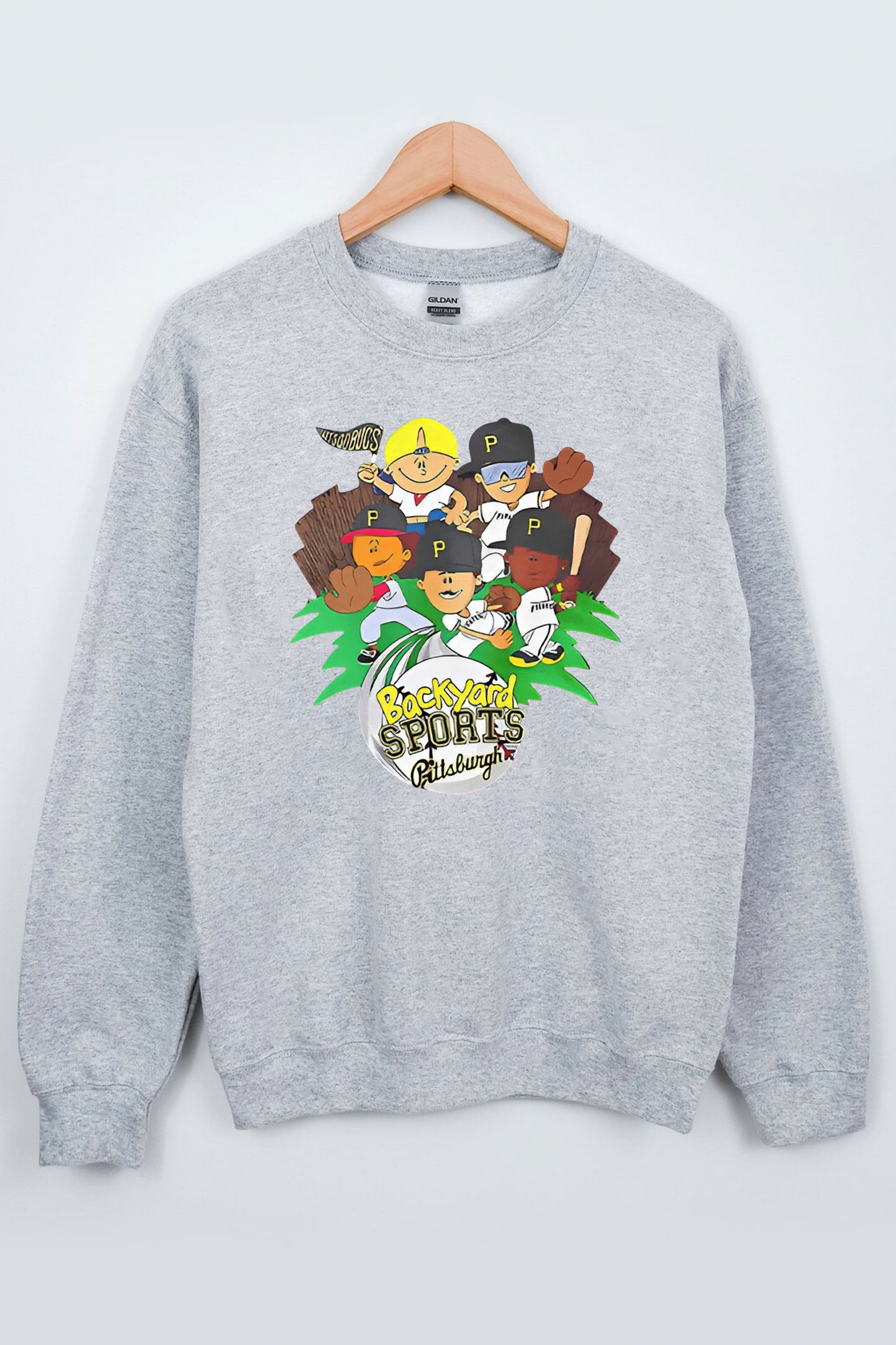 Pittsburgh Pirates X Backyard Sports Night Double-sided Shirt4