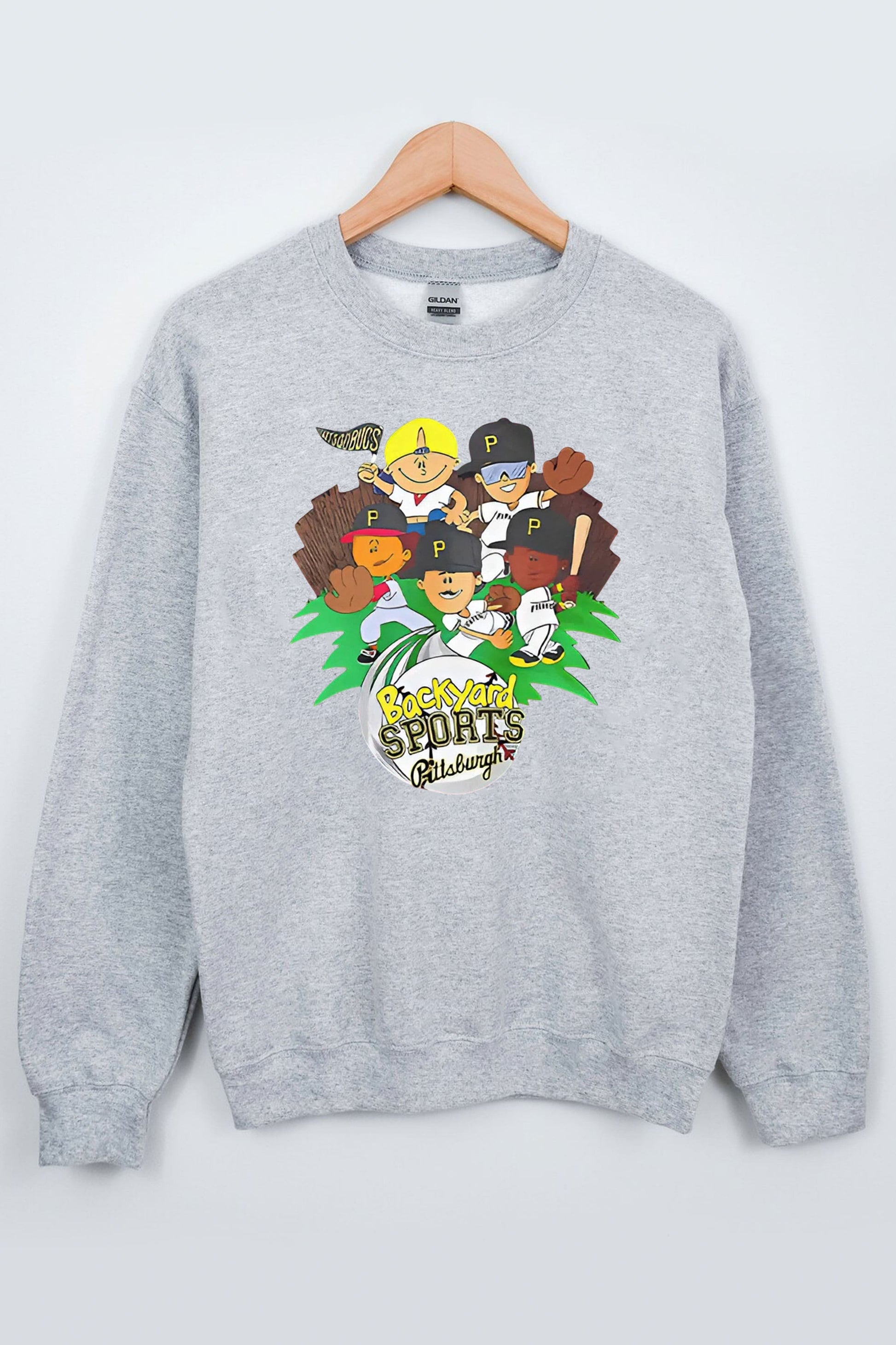 Pittsburgh Pirates X Backyard Sports Night Double-sided Shirt4