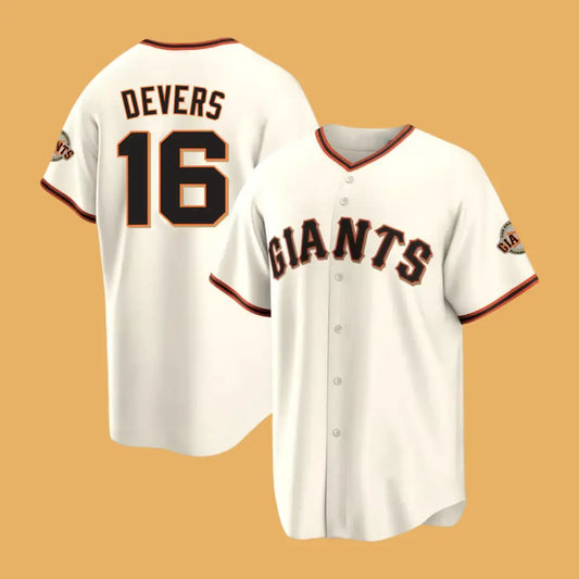 Rafael Devers 16 Giants Jersey 2025