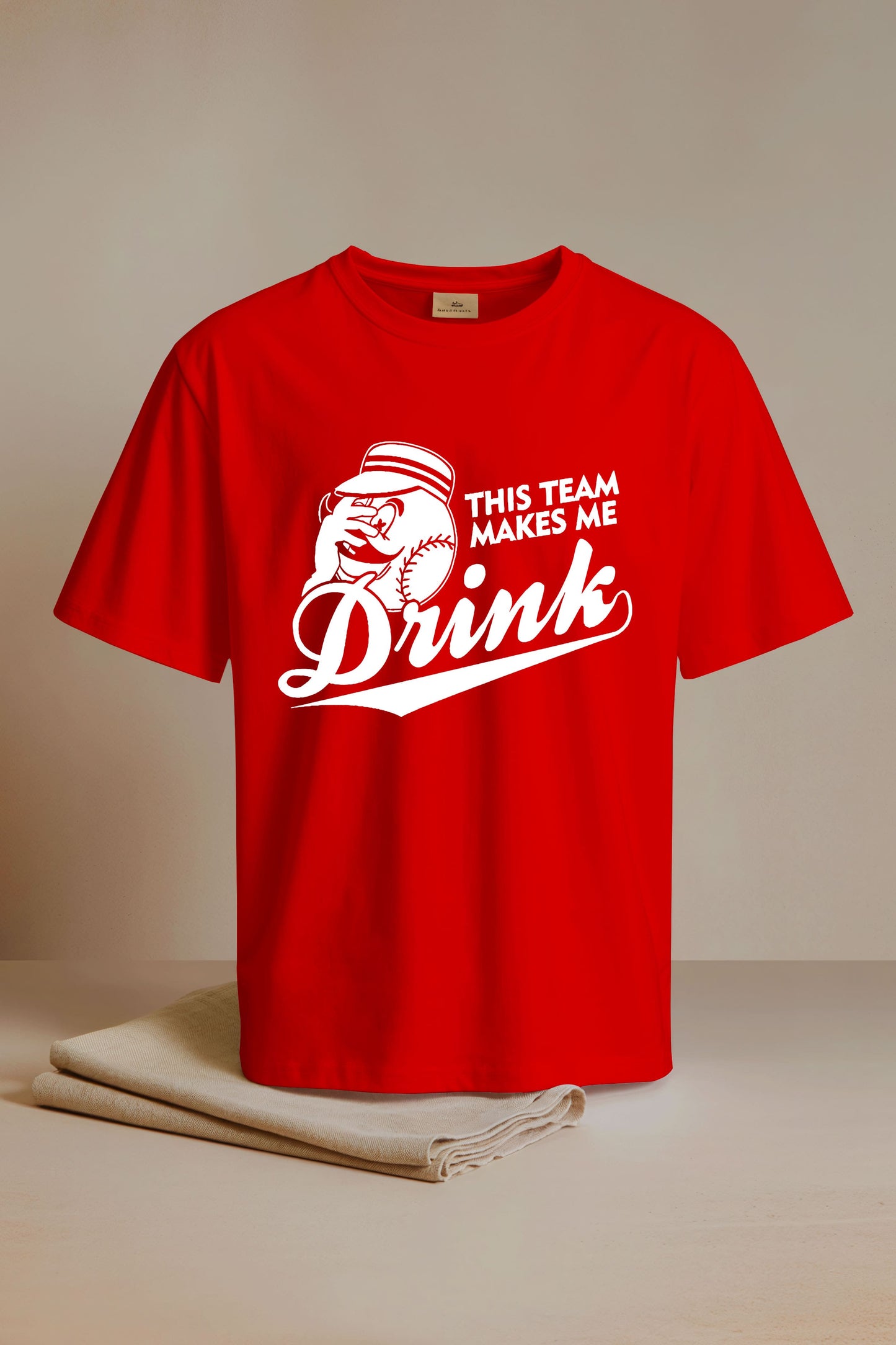 Reds This Team Makes Me Drink Shirt