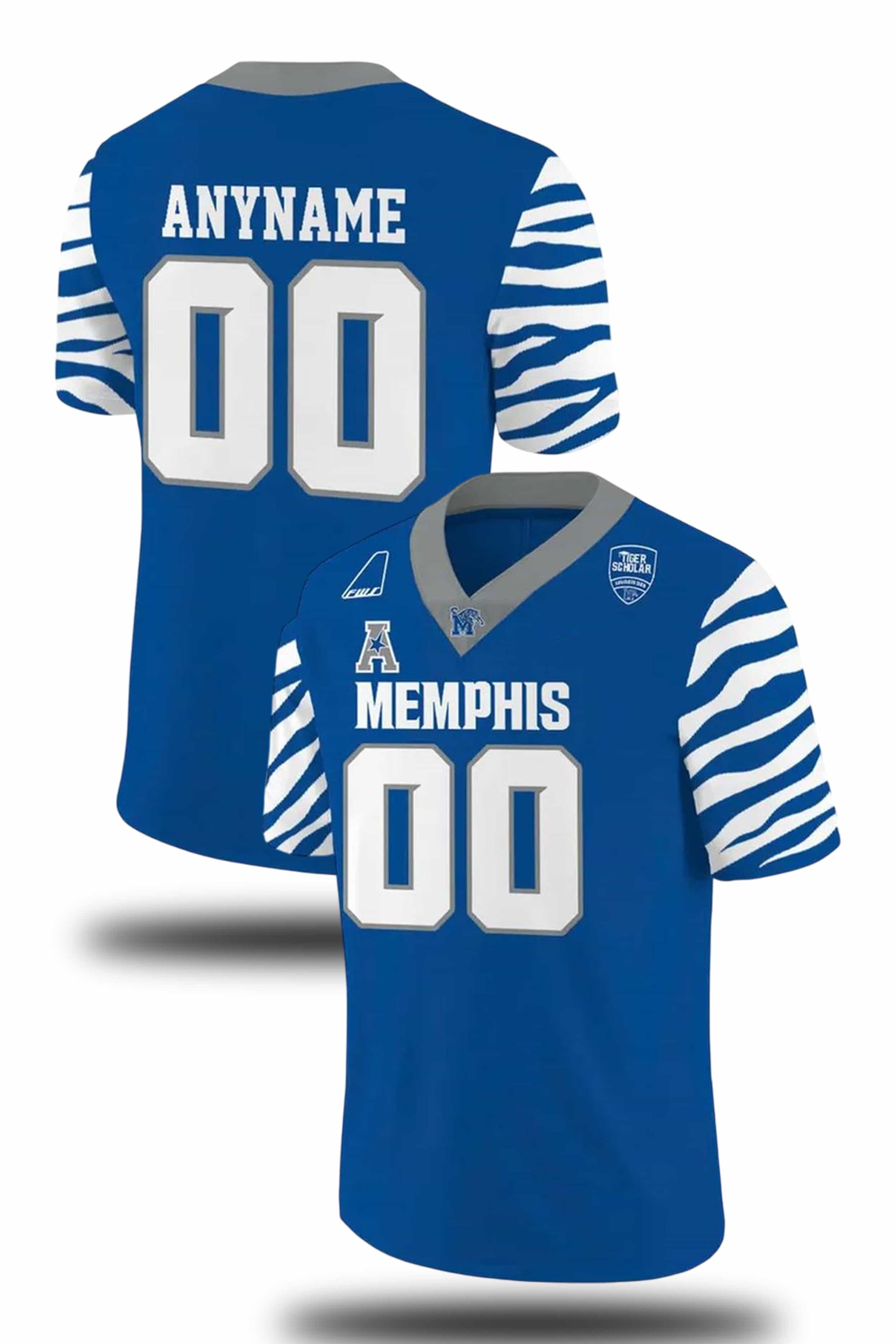 Royal Memphis Tigers Gameday Football Jersey 2025