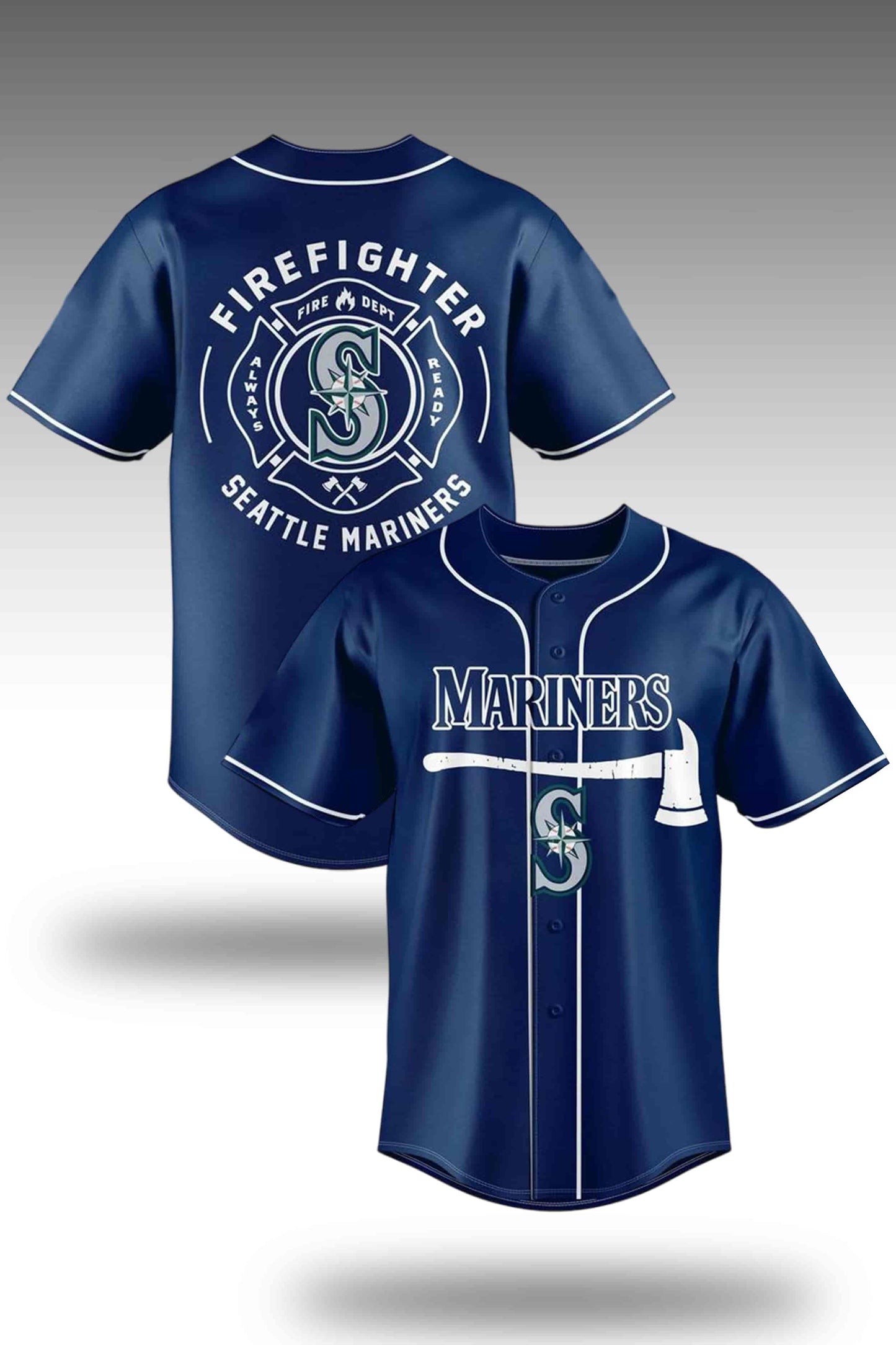 Seattle Mariners Firefighter Application Day Jersey